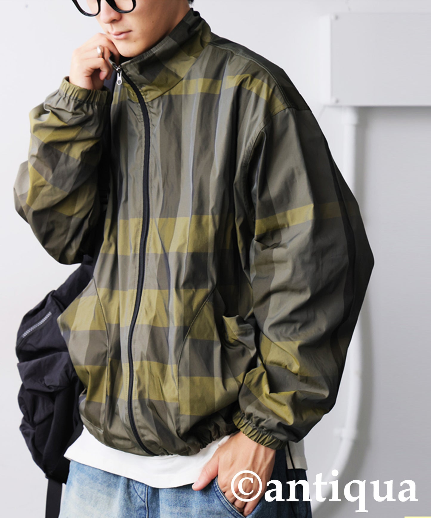 Checked buouson Men's