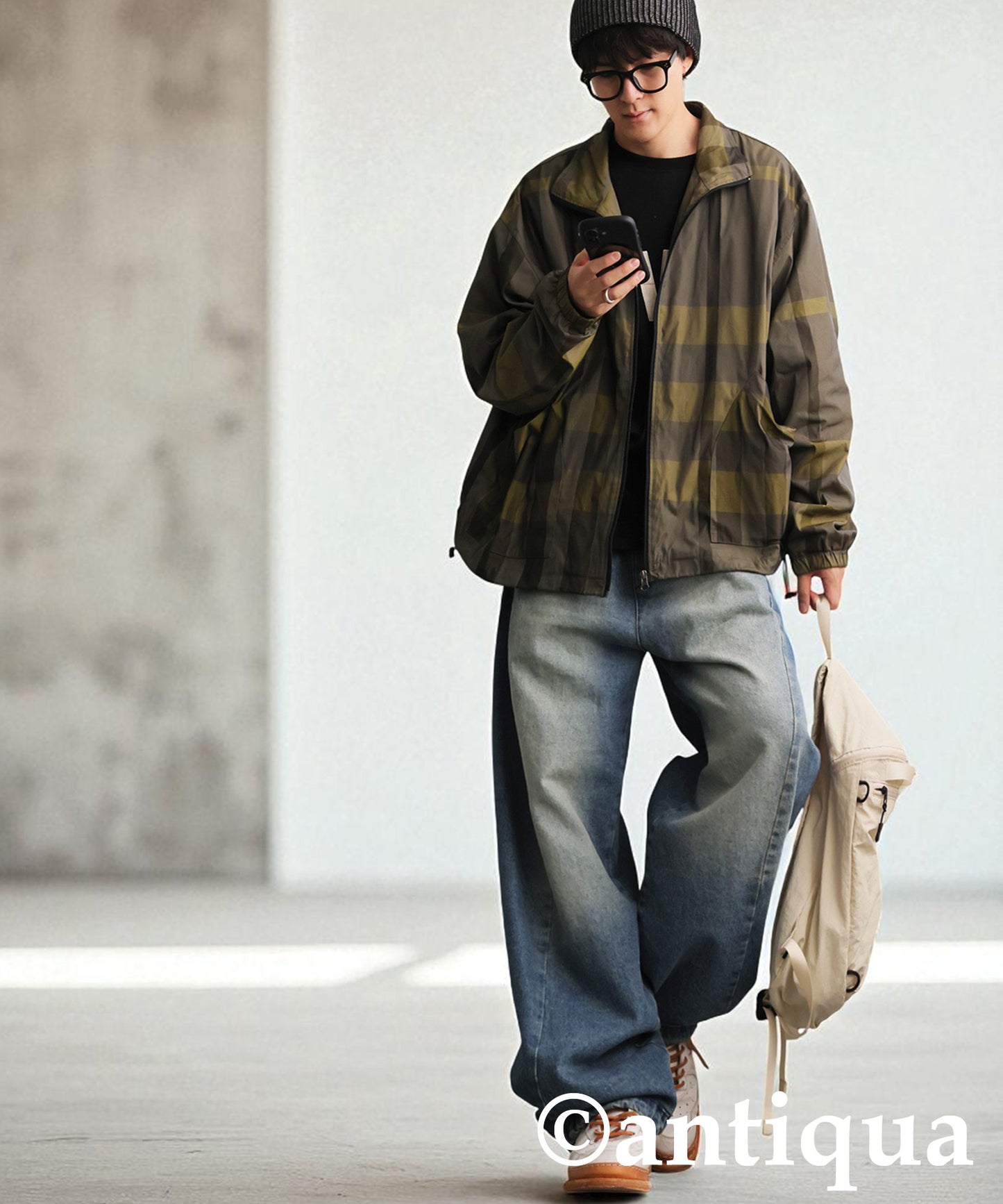 Checked buouson Men's