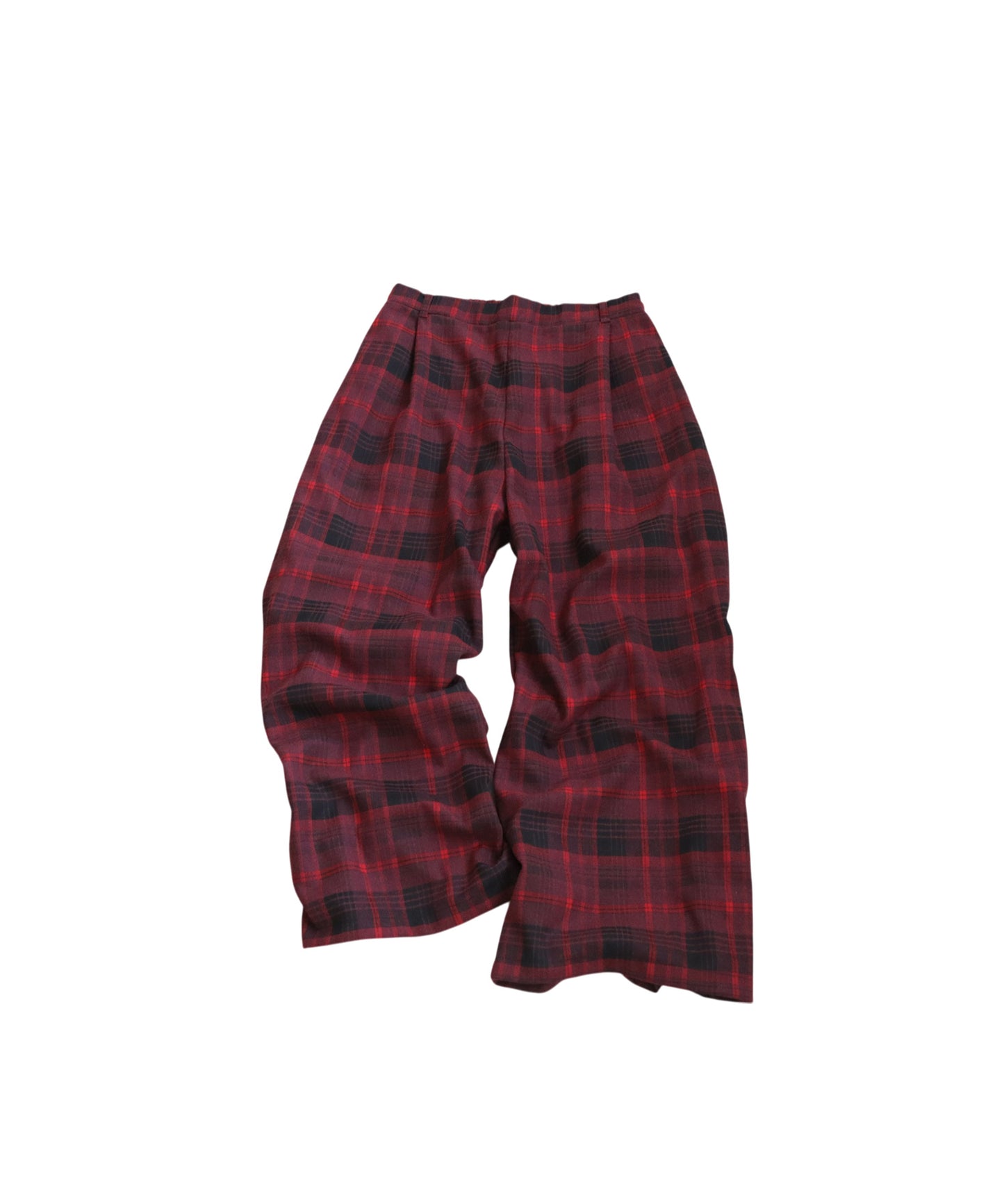 Checked Wide Pants Ladies