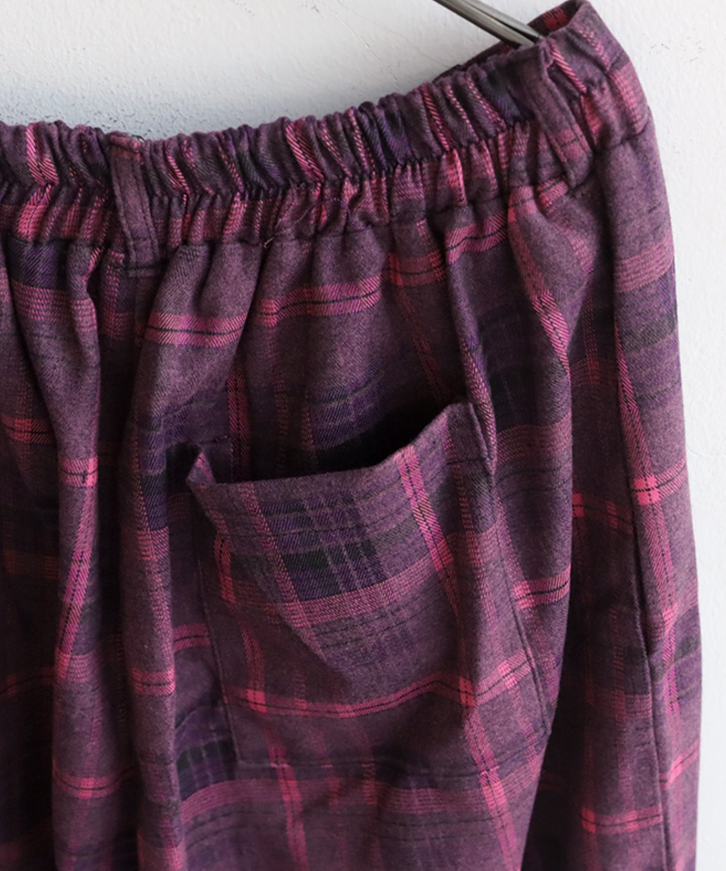 Checked Wide Pants Ladies