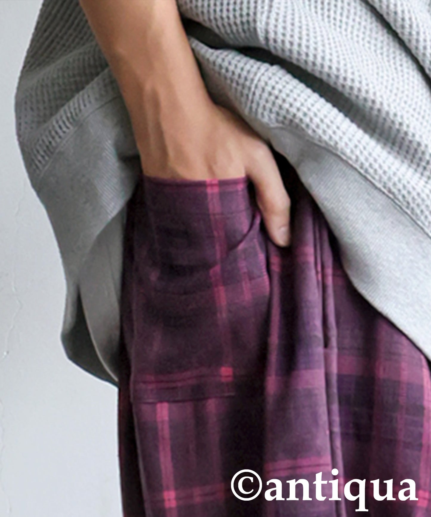 Checked Wide Pants Men's