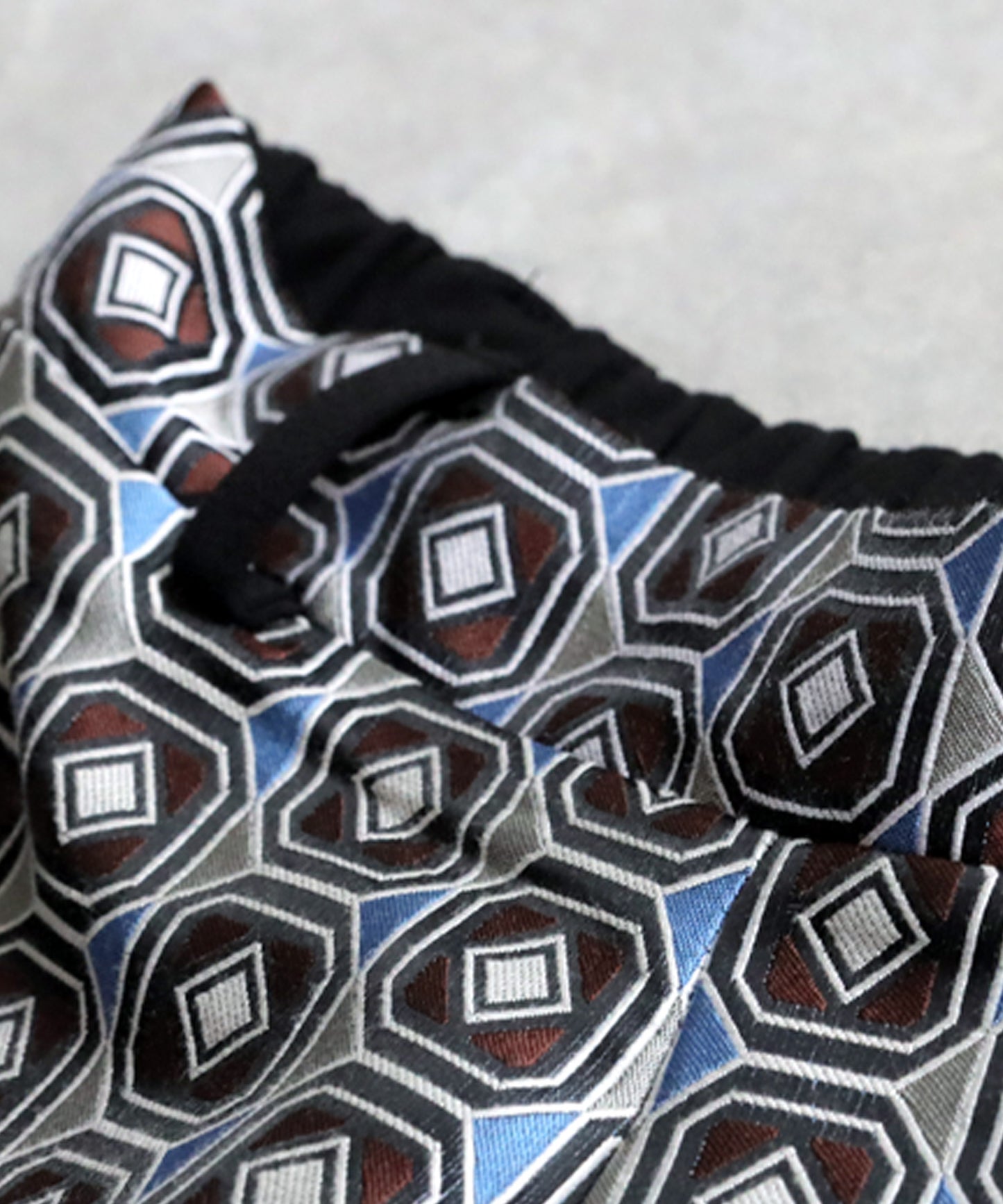 Geometric Patterned Easy Pants Men's