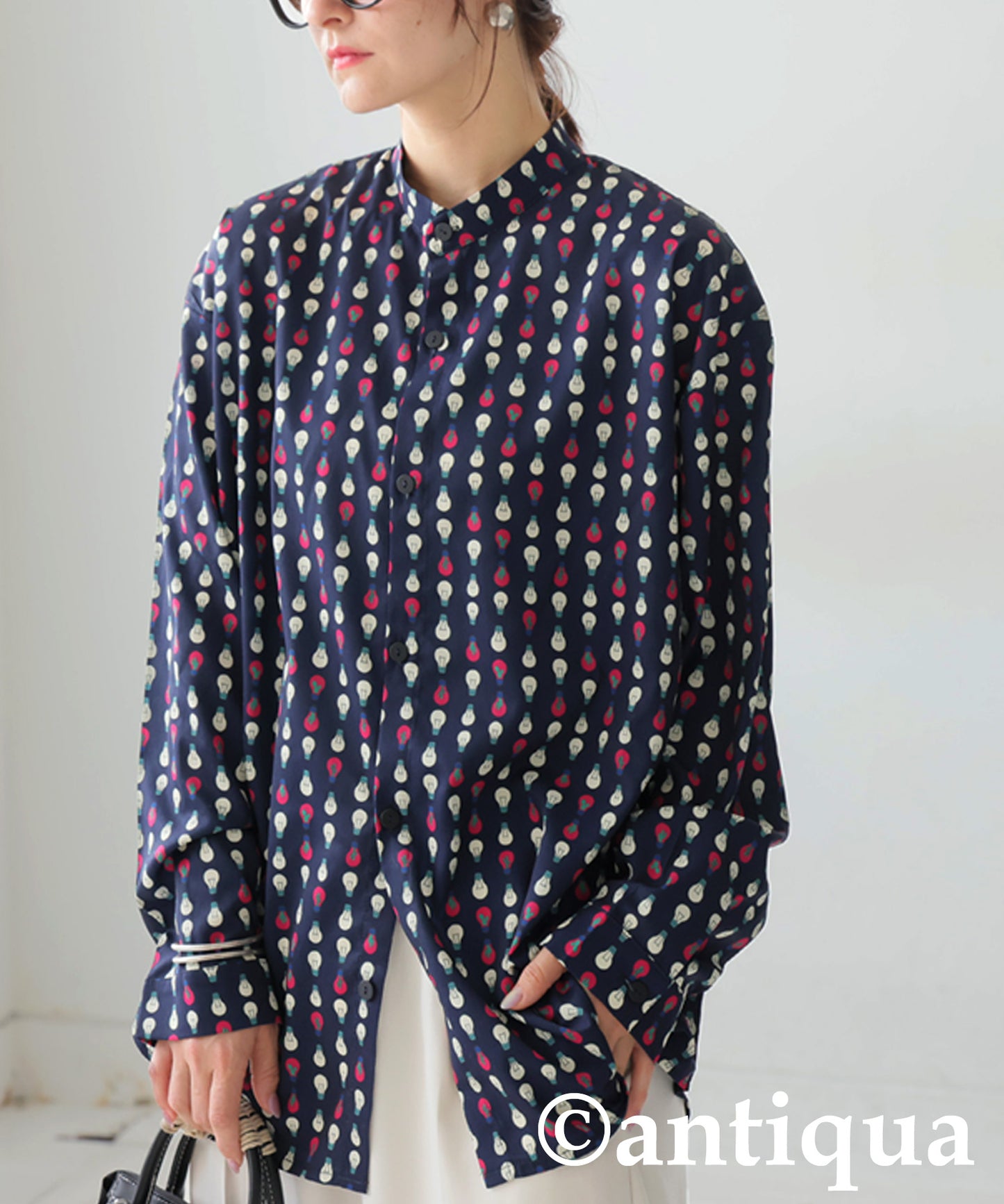 Ladies Light Bulb Print Shirt