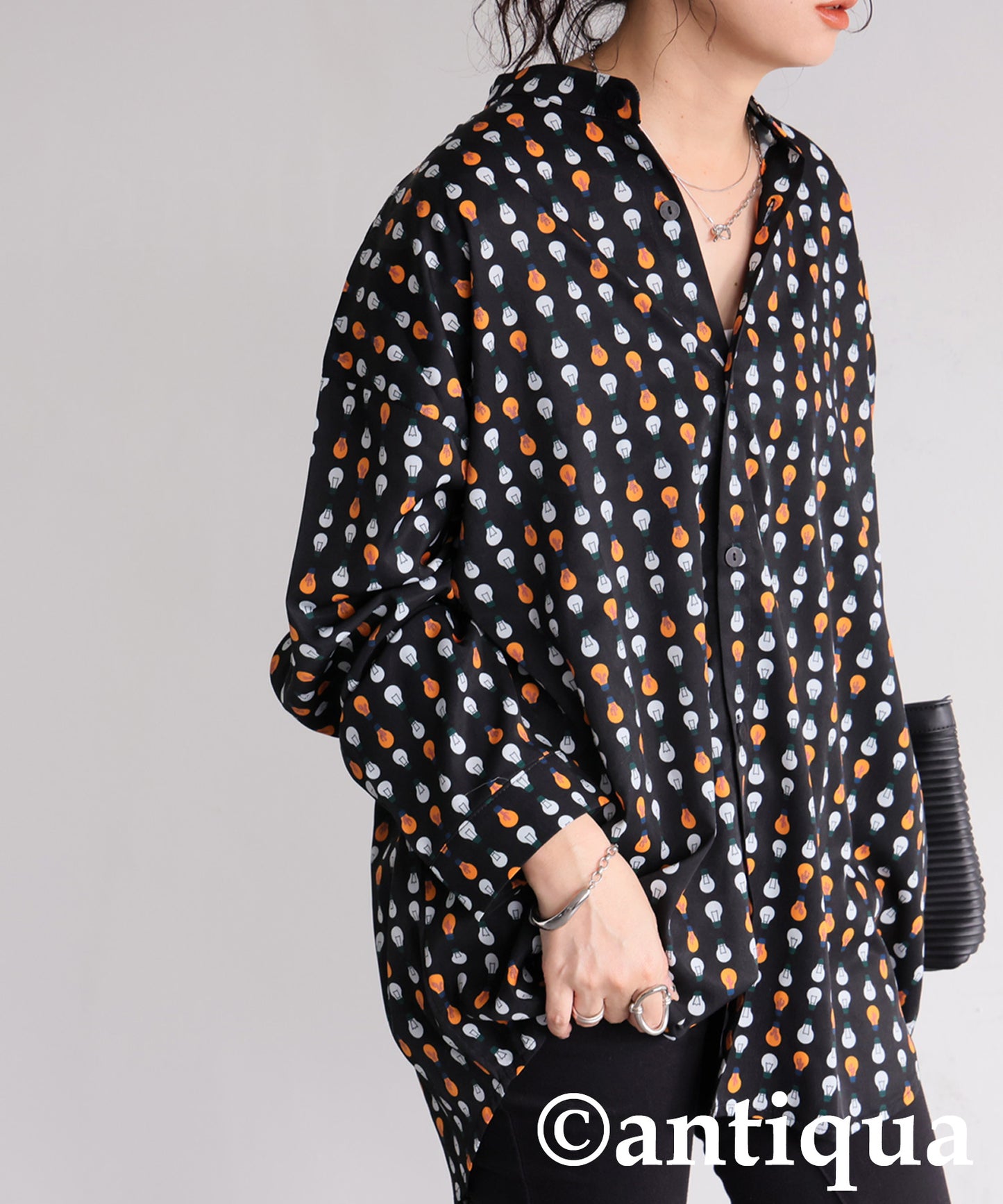 Ladies Light Bulb Print Shirt