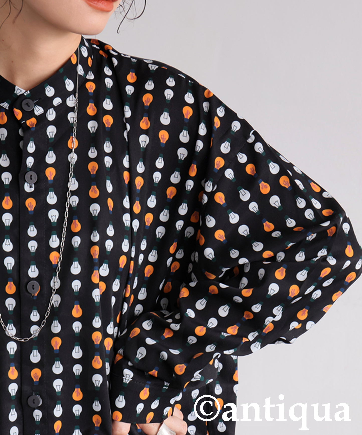 Ladies Light Bulb Print Shirt