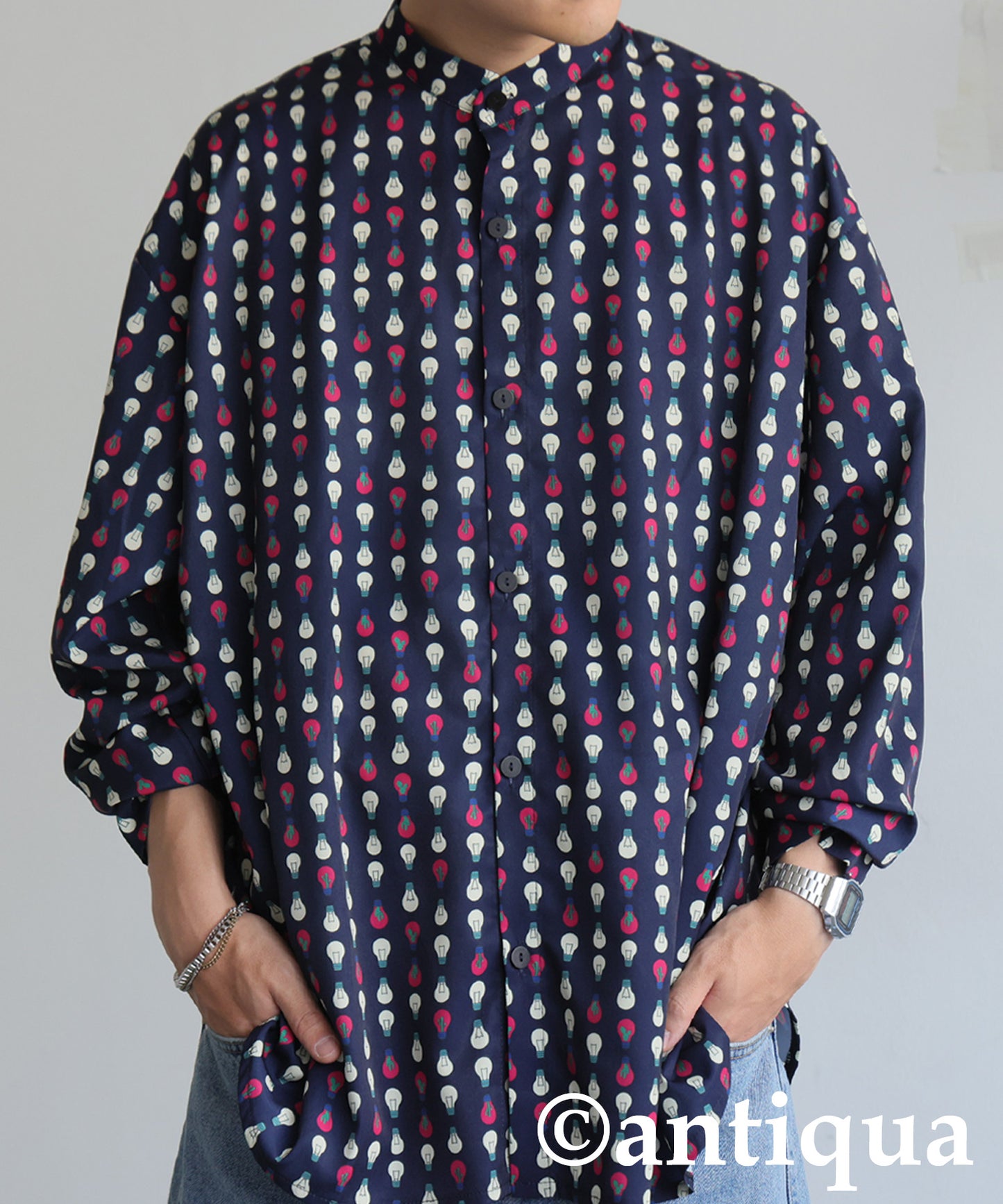 Men's Light Bulb Print Shirt