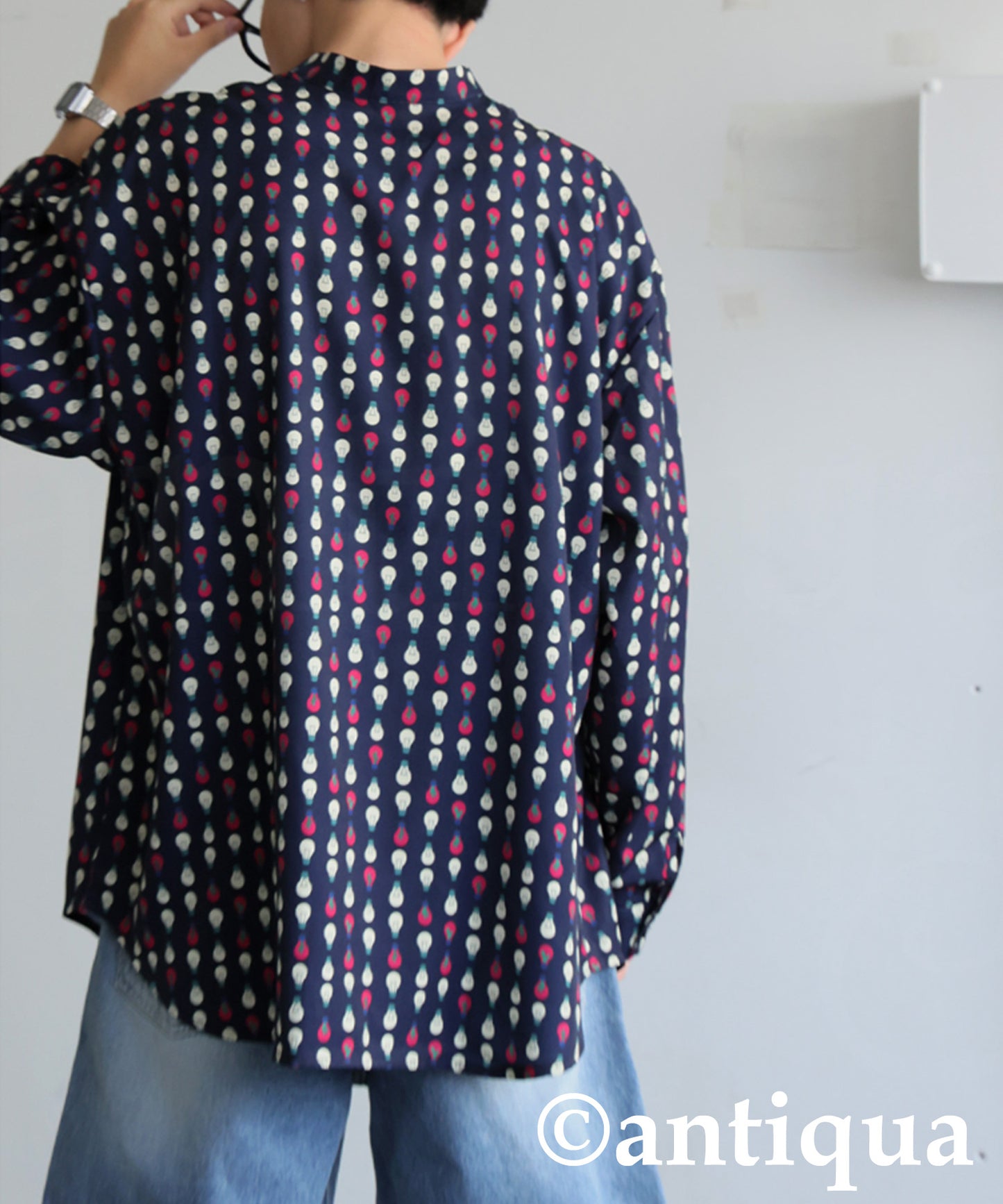 Men's Light Bulb Print Shirt