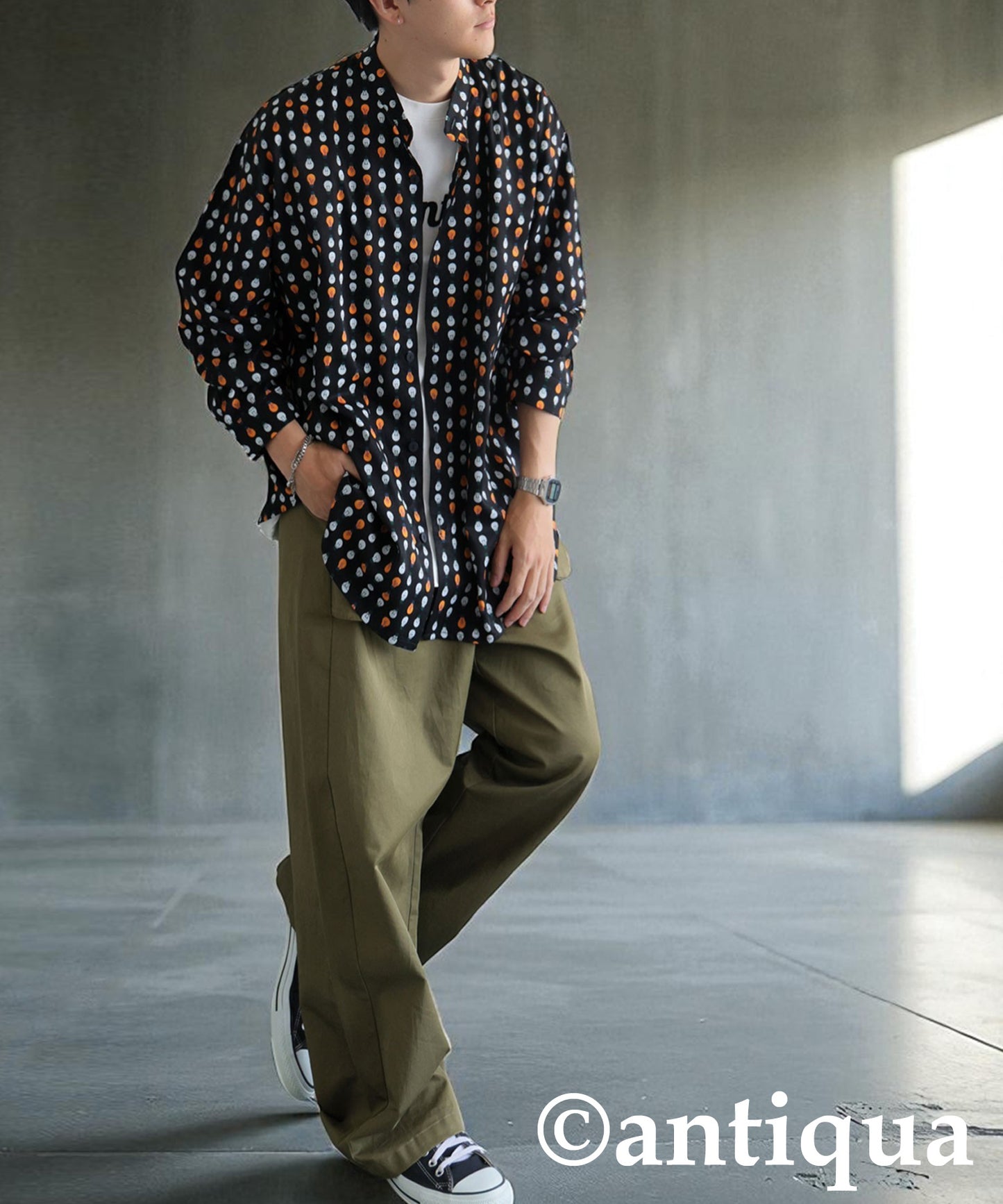 Men's Light Bulb Print Shirt