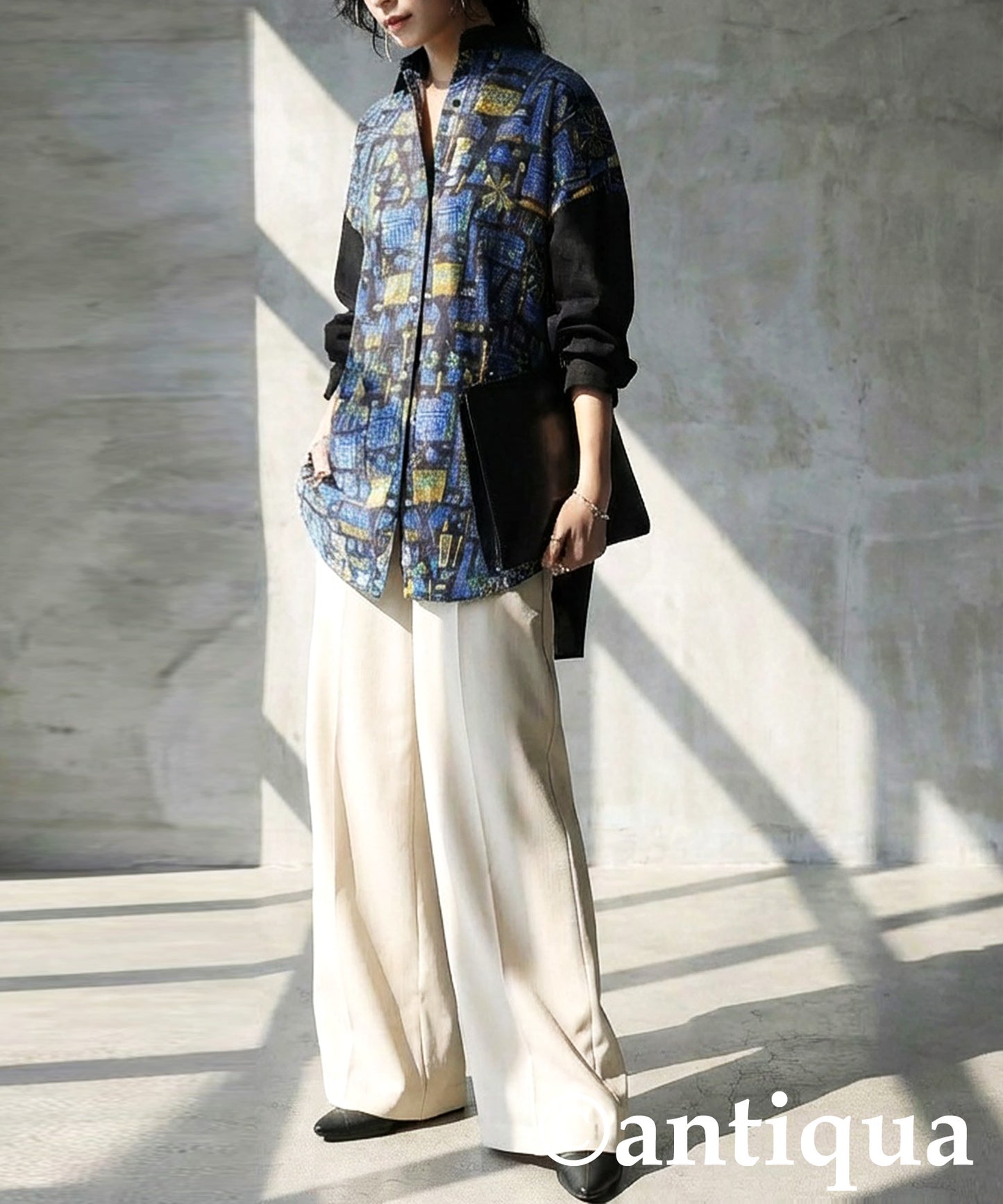 City Pattern Switch Shirt Ladies