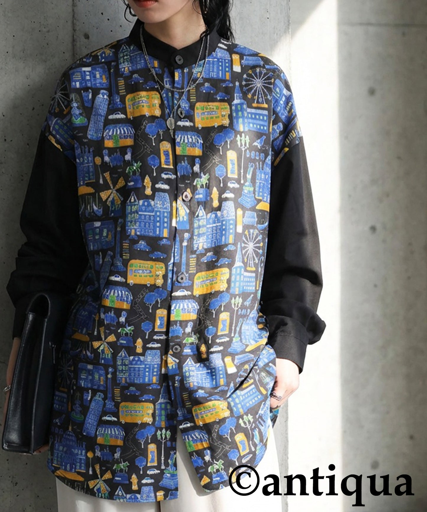 City Pattern Switch Shirt Ladies