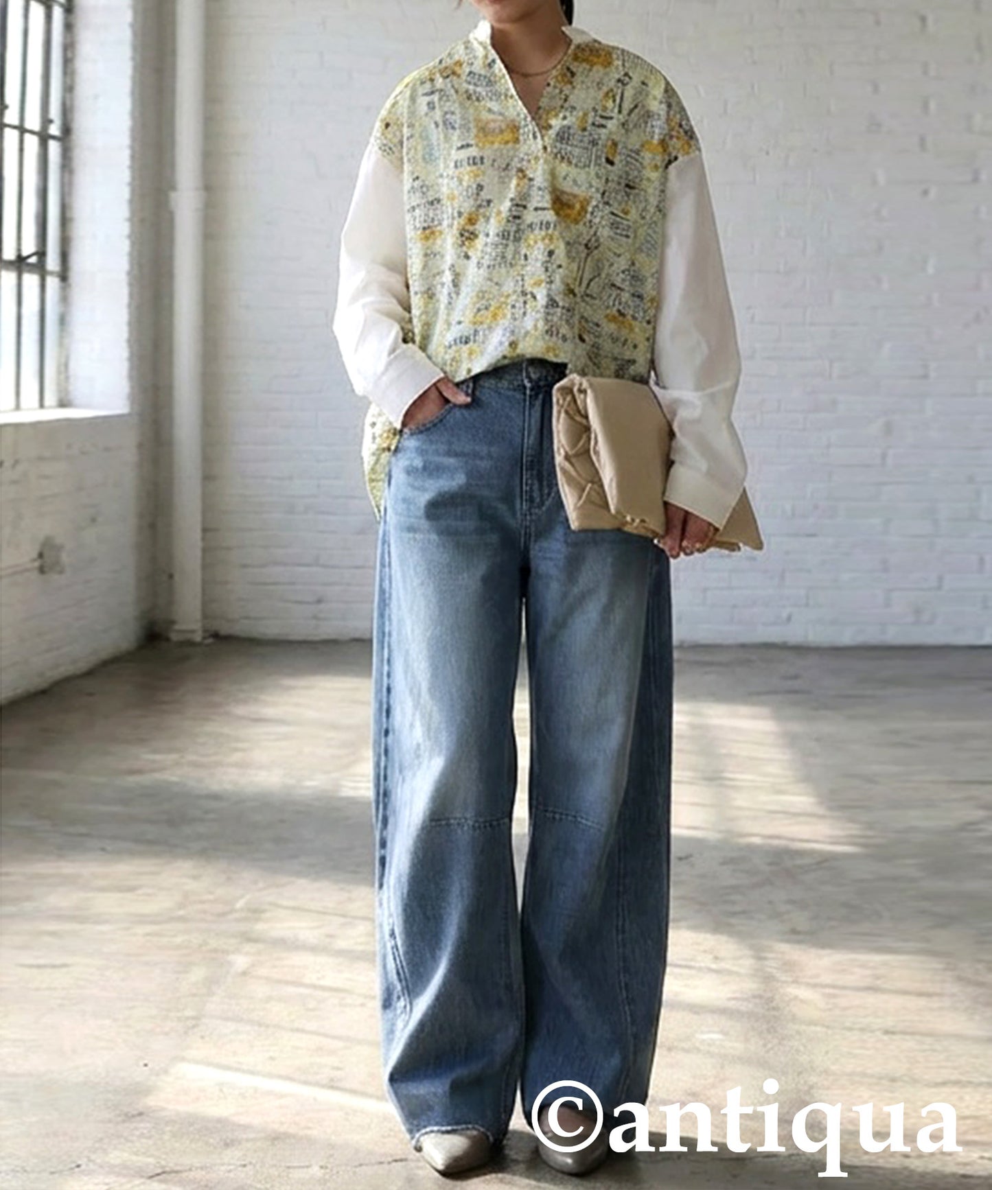 City Pattern Switch Shirt Ladies