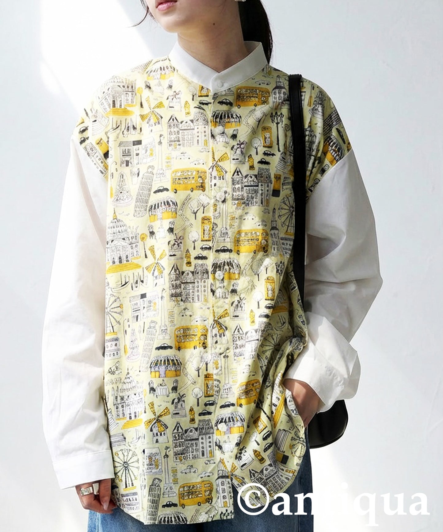 City Pattern Switch Shirt Ladies