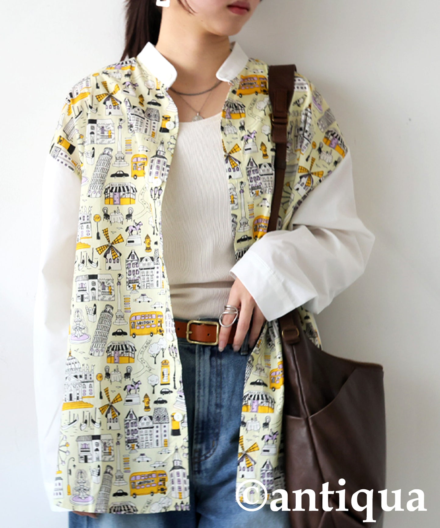 City Pattern Switch Shirt Ladies