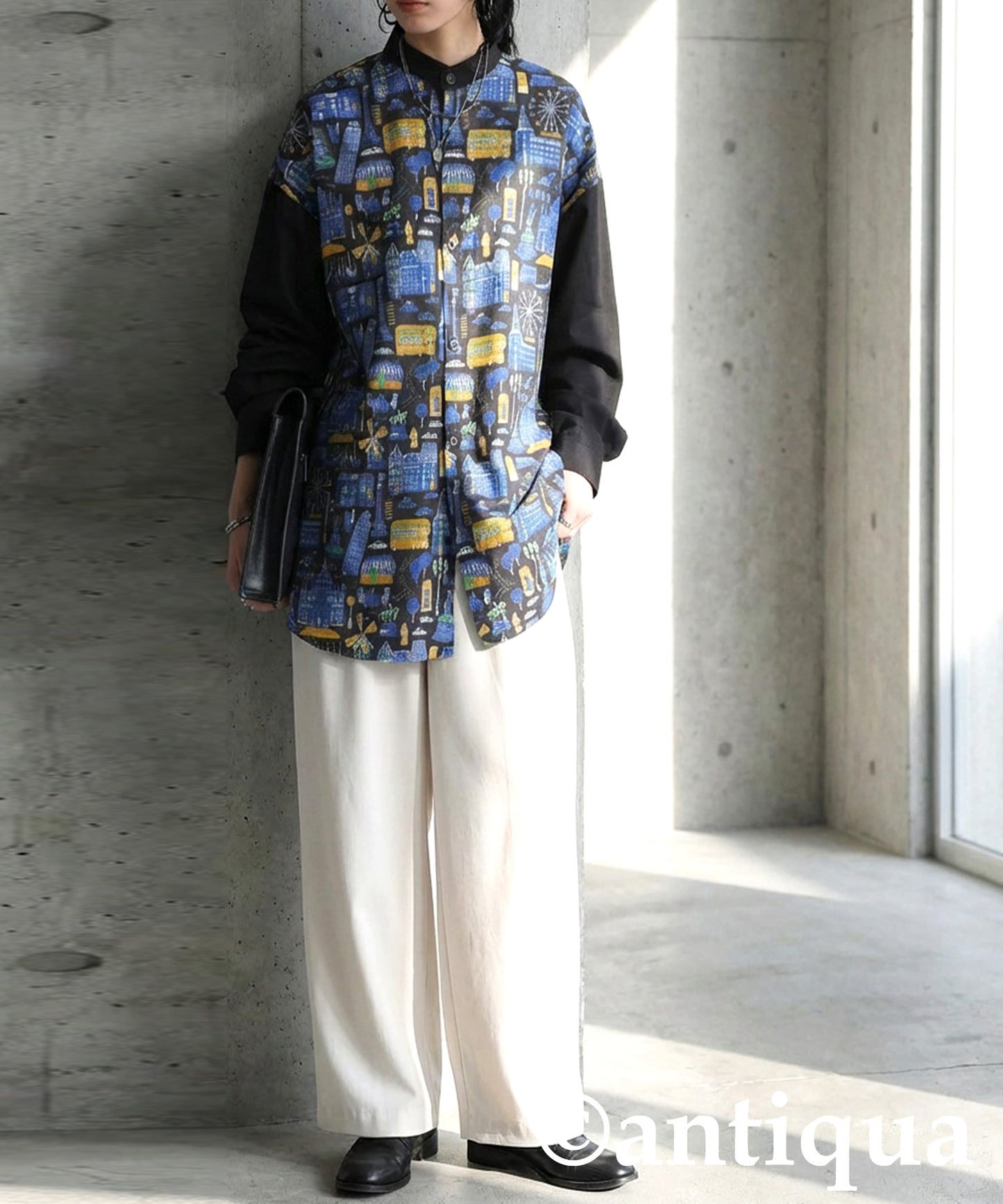 City Pattern Switch Shirt Ladies