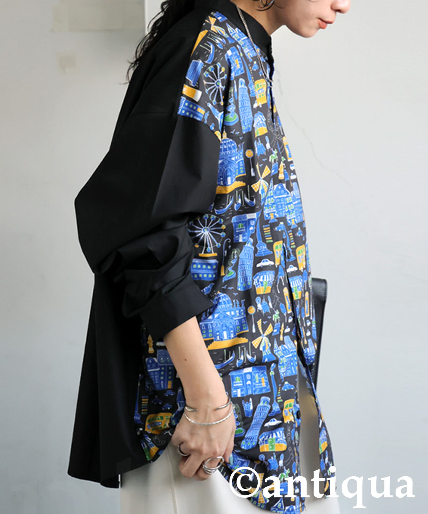 City Pattern Switch Shirt Ladies