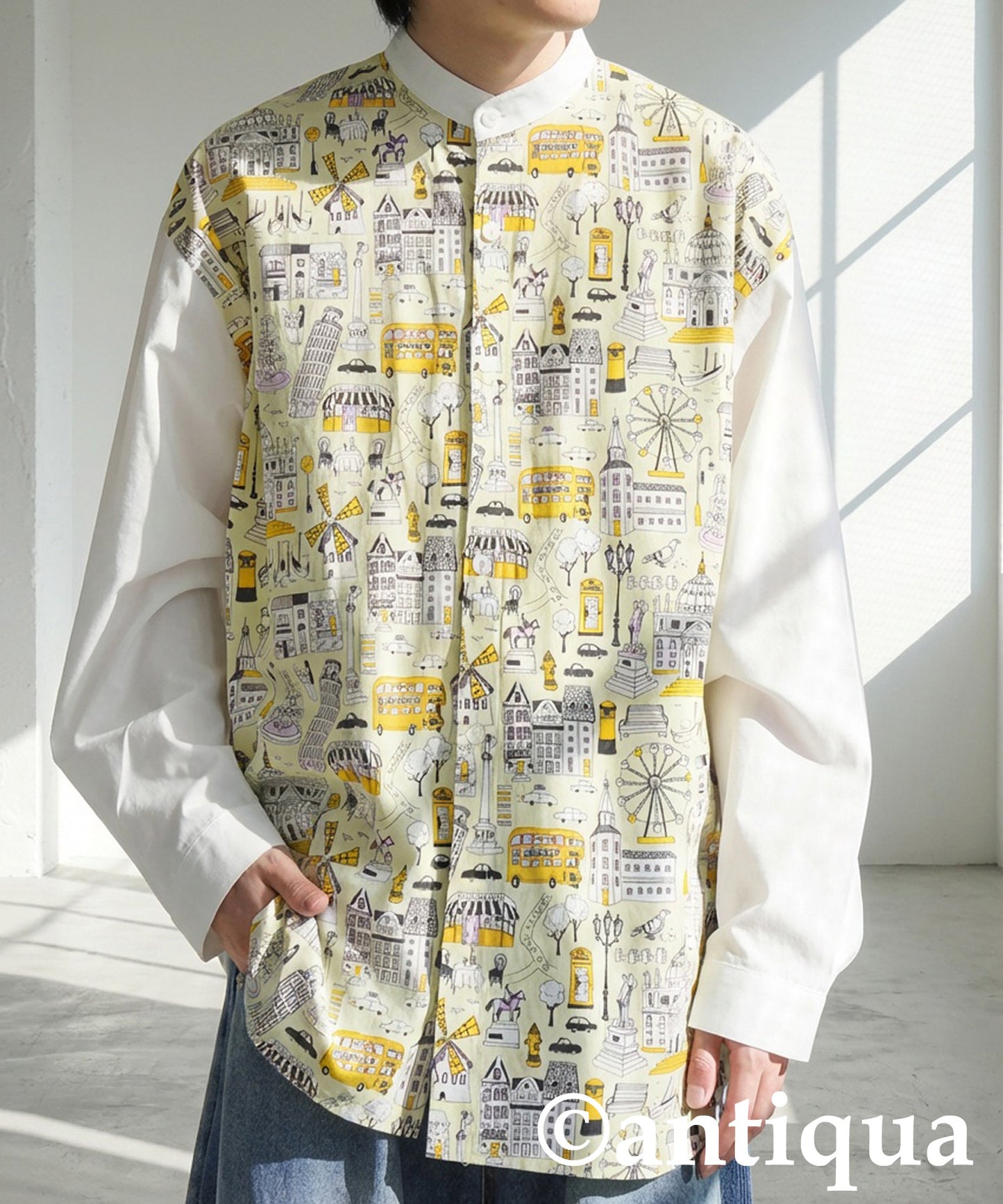City Pattern Switch Shirt Men's