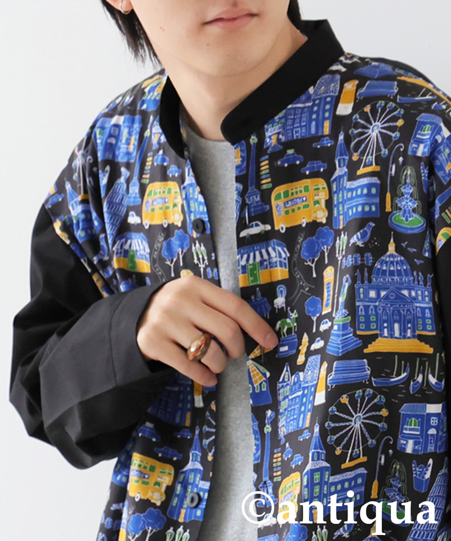 City Pattern Switch Shirt Men's