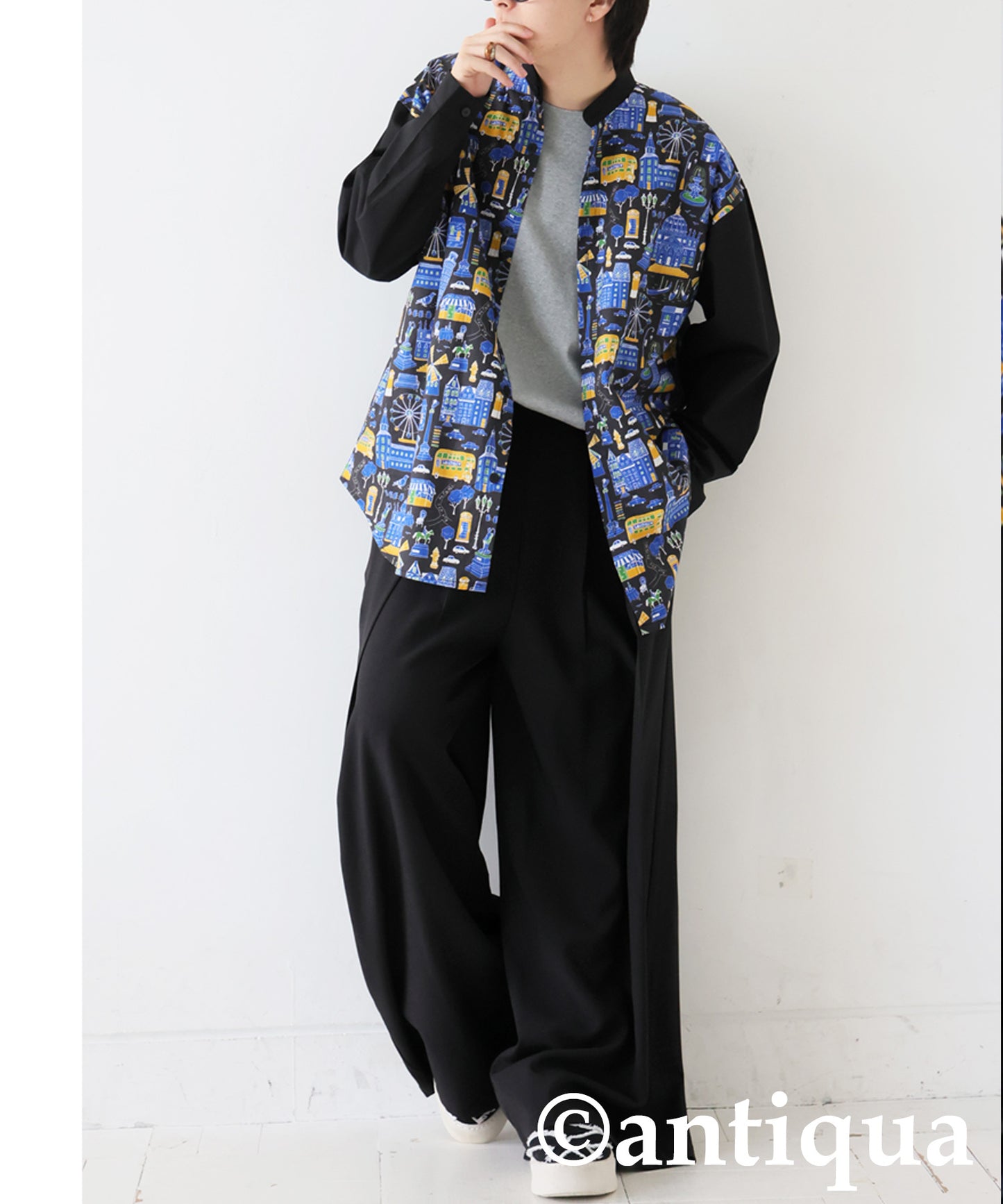 City Pattern Switch Shirt Men's