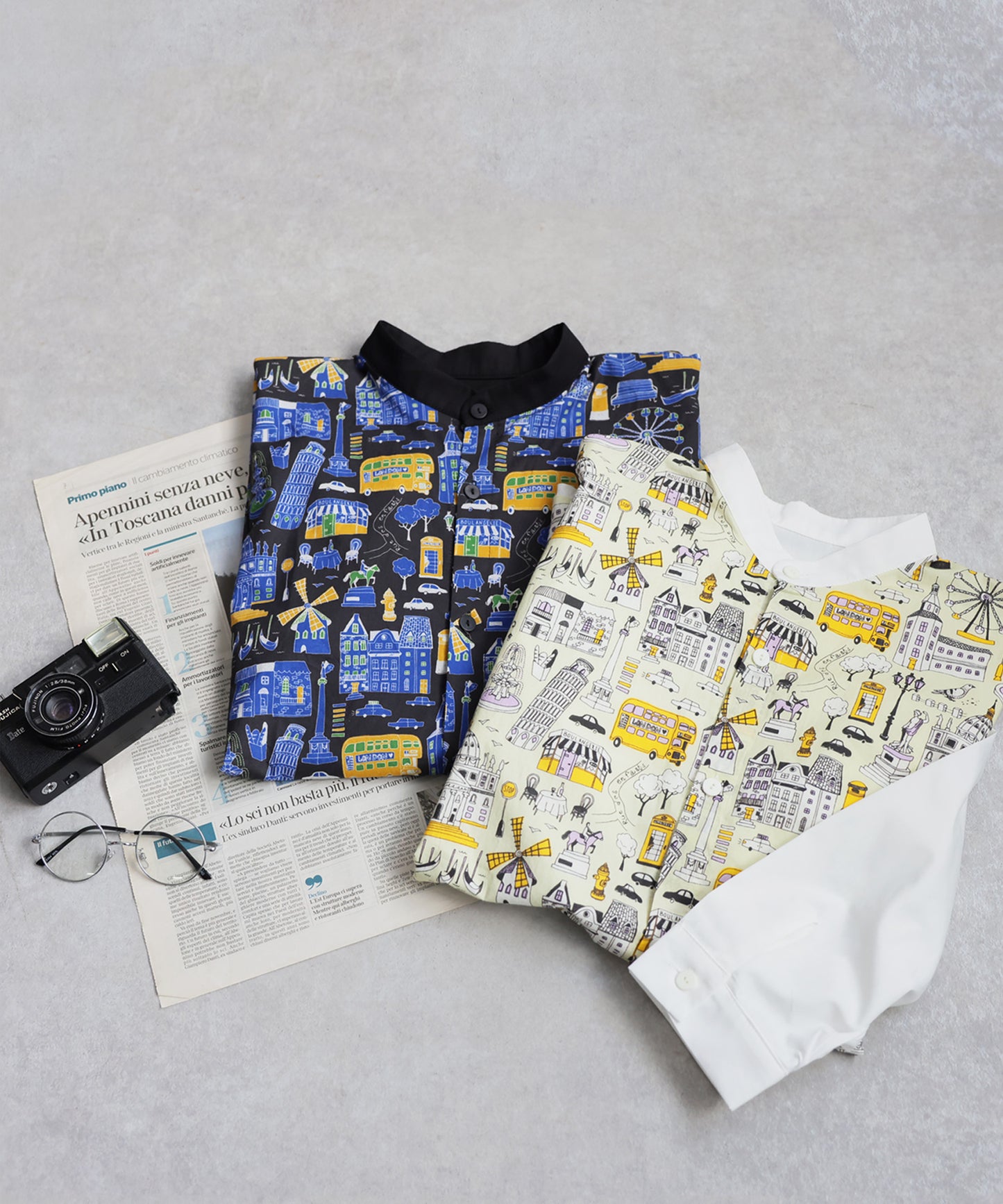 City Pattern Switch Shirt Men's