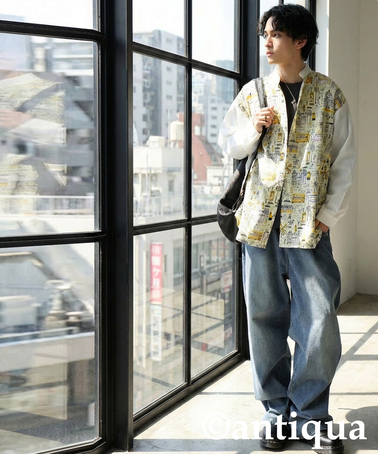 City Pattern Switch Shirt Men's