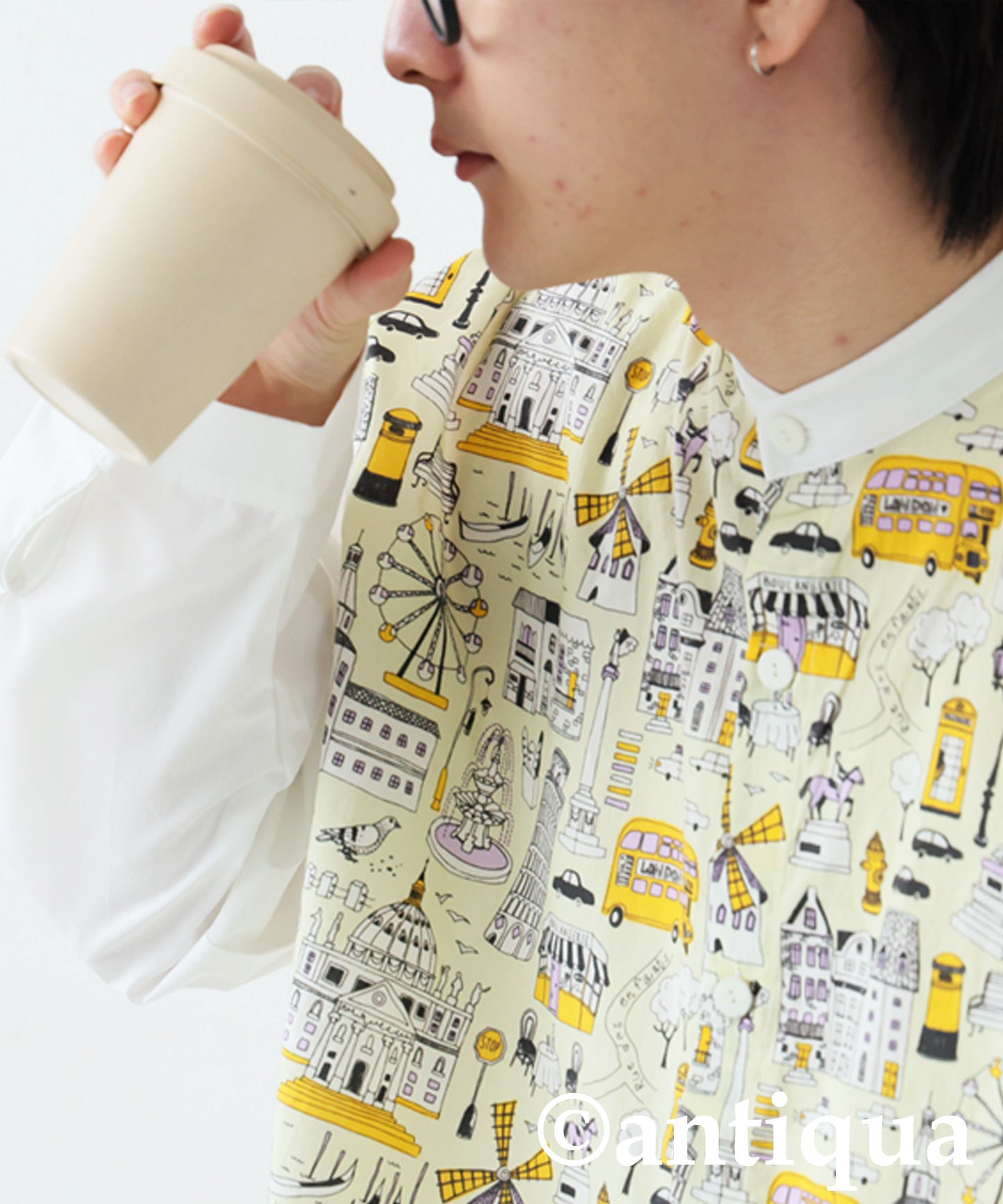 City Pattern Switch Shirt Men's