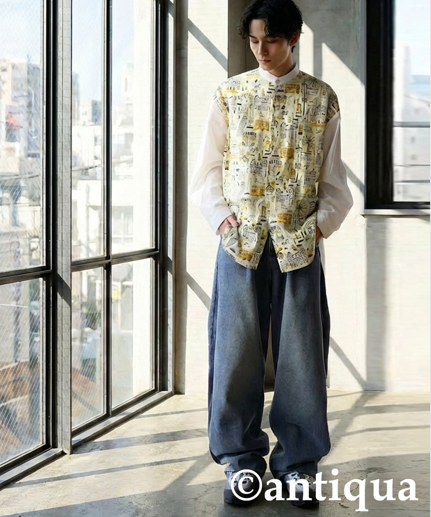 City Pattern Switch Shirt Men's