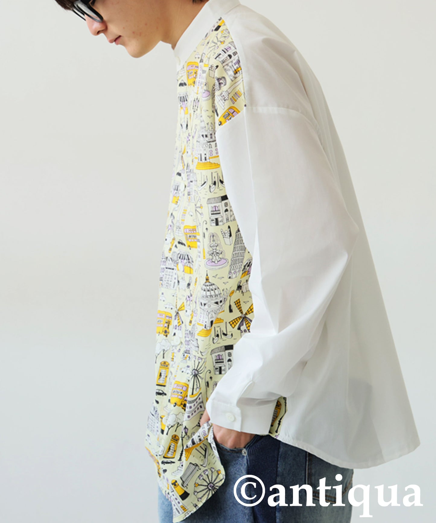 City Pattern Switch Shirt Men's