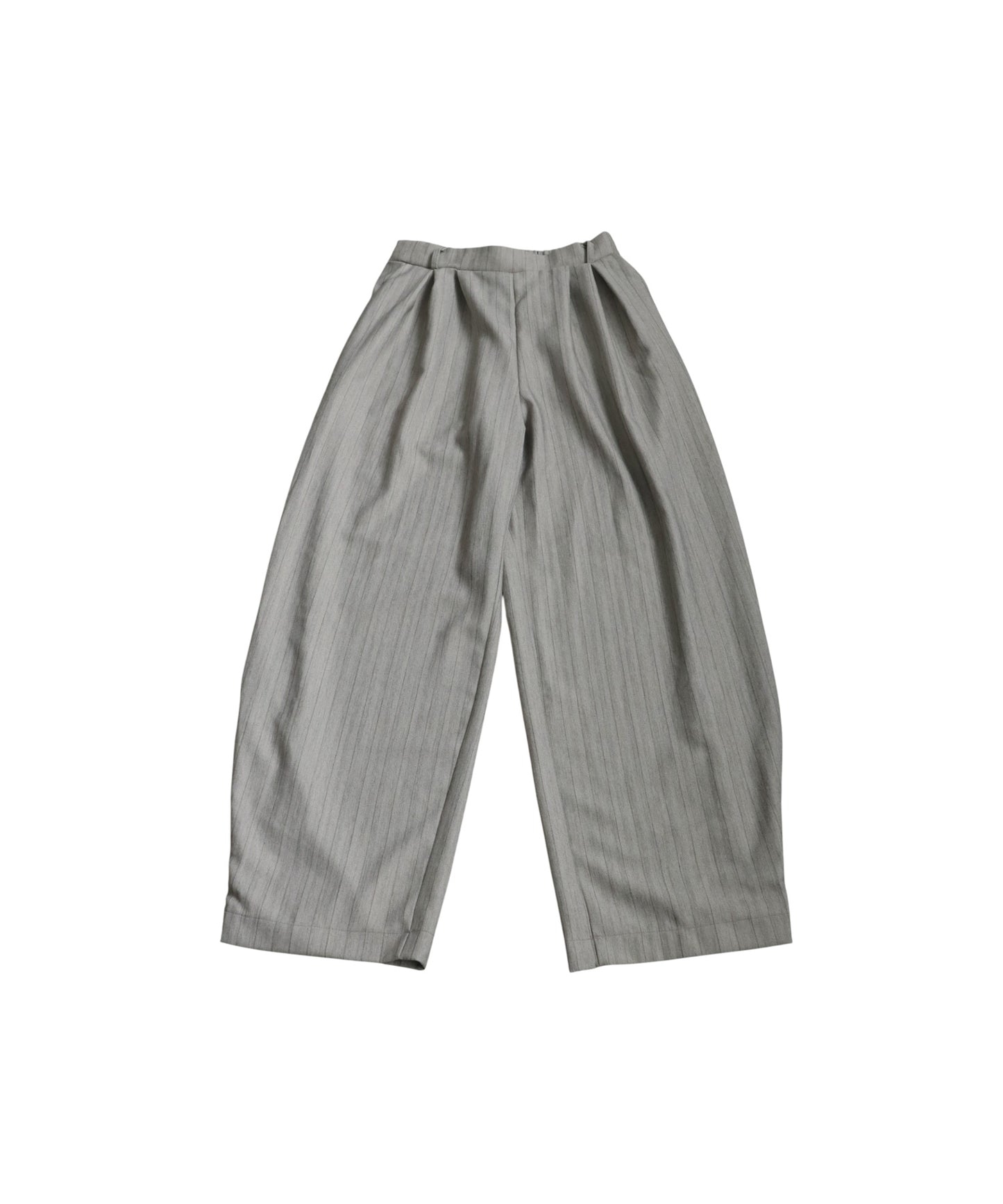Herringbone Pattern Tuck Wide Pants Ladies