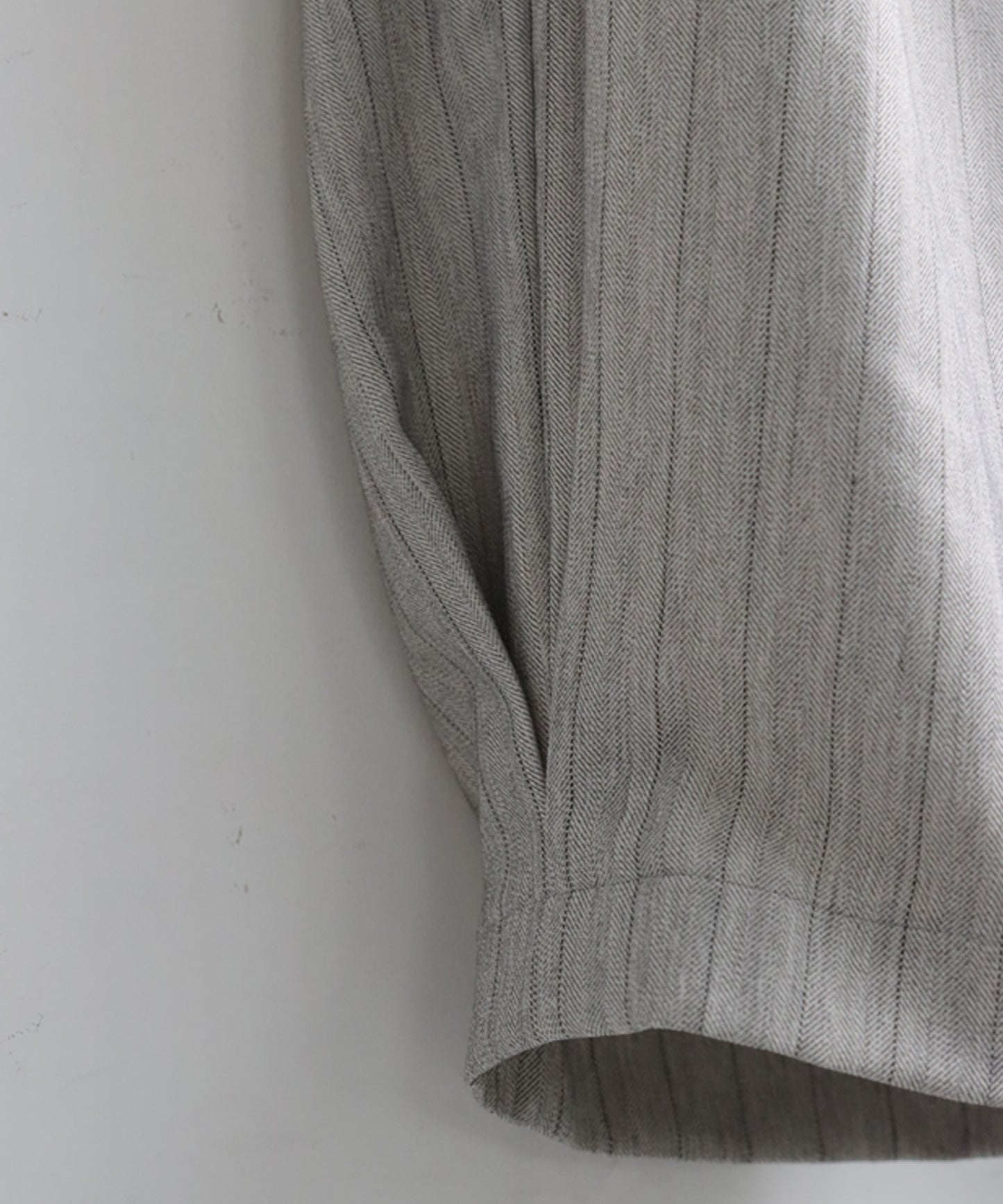 Herringbone Pattern Tuck Wide Pants Ladies