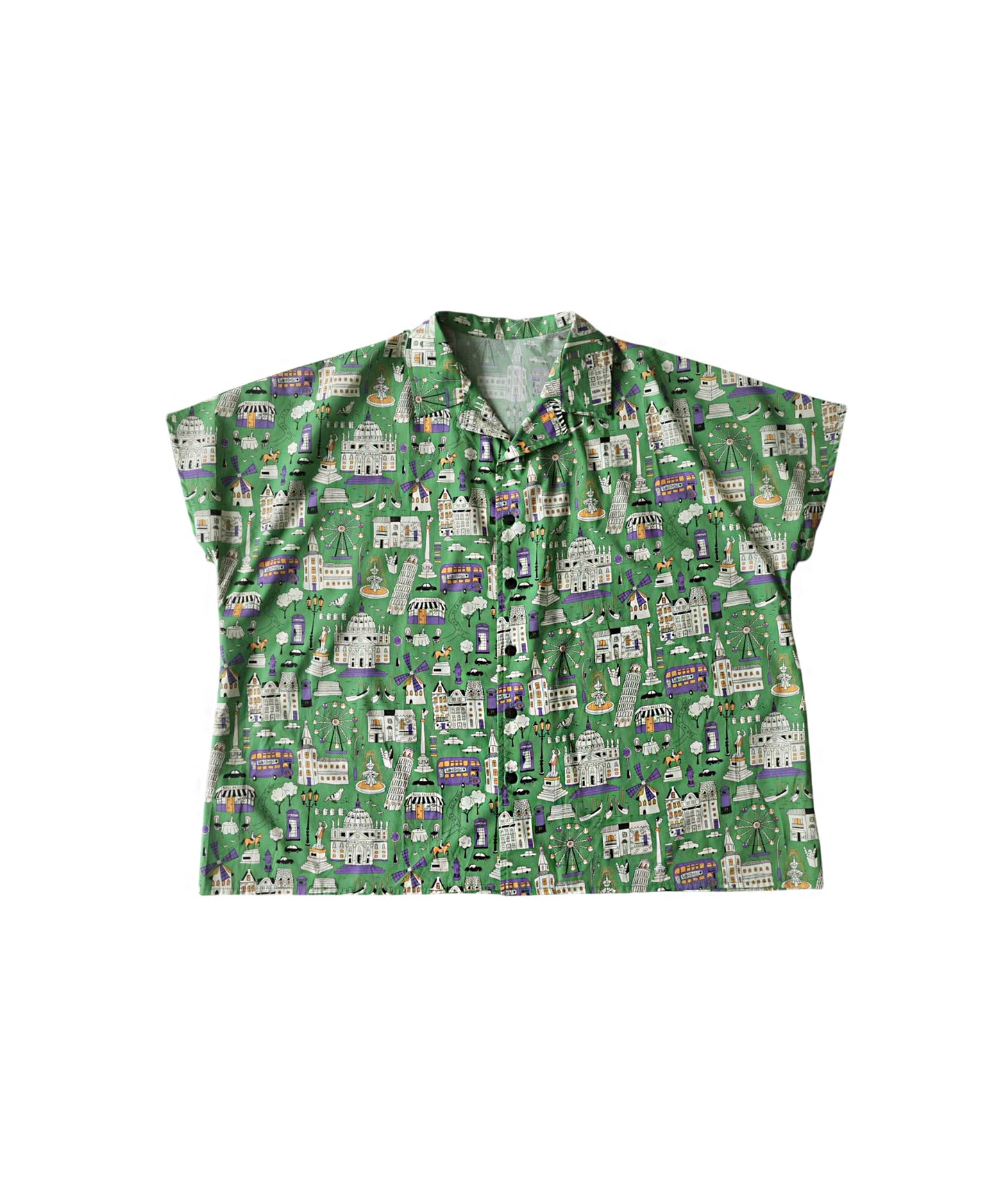Cityscape Print Shirt Men’s