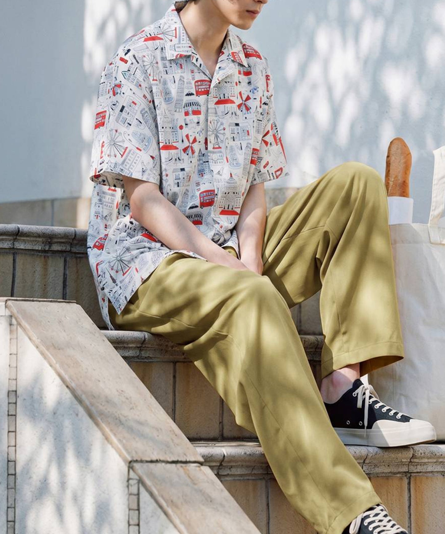 Cityscape Print Shirt Men’s