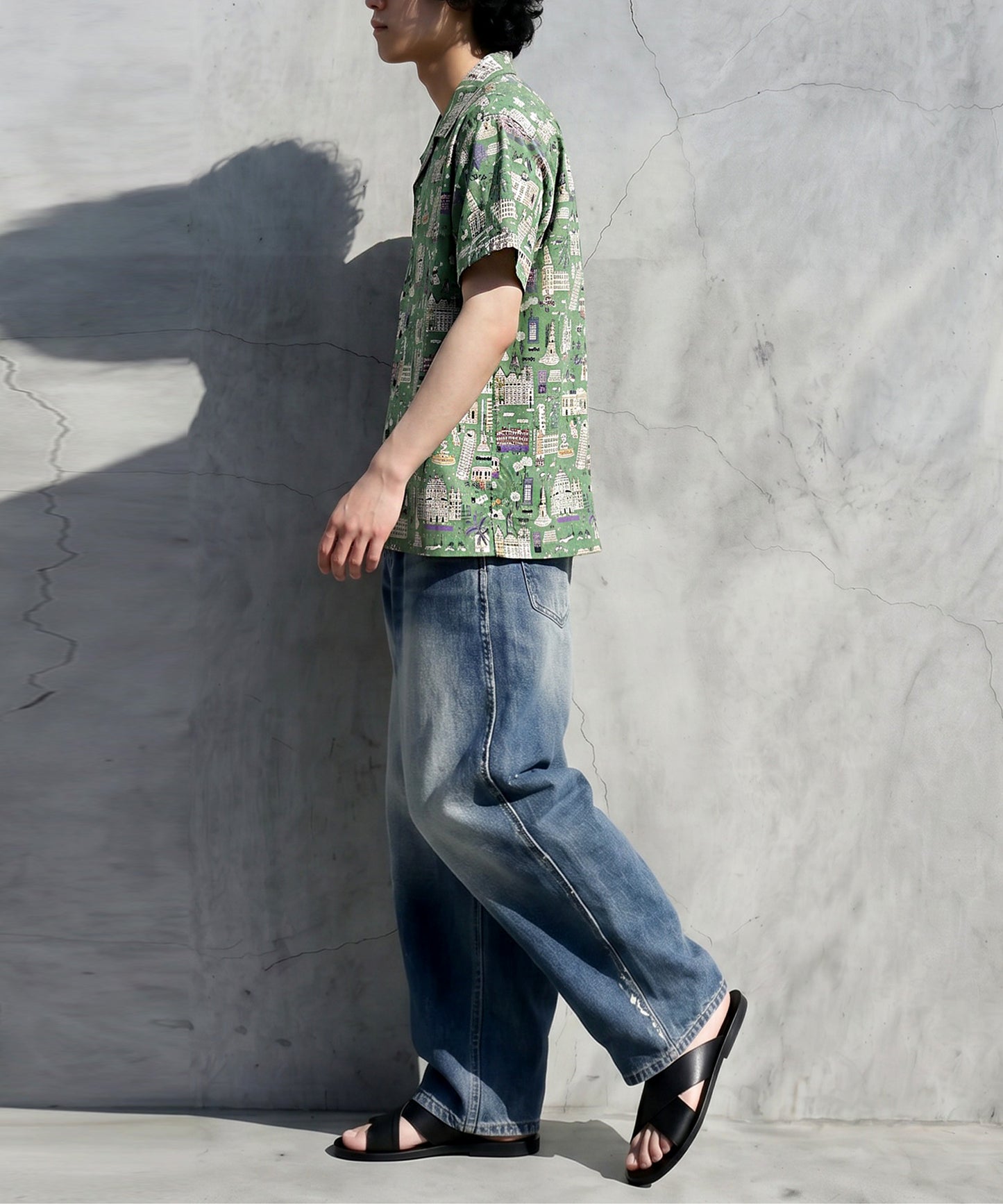 Cityscape Print Shirt Men’s
