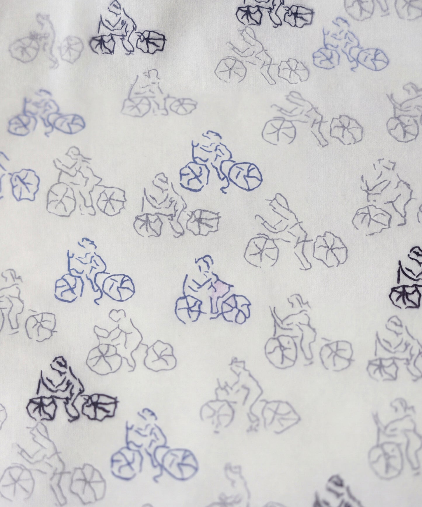 Bicycle Pattern Shirt Ladies