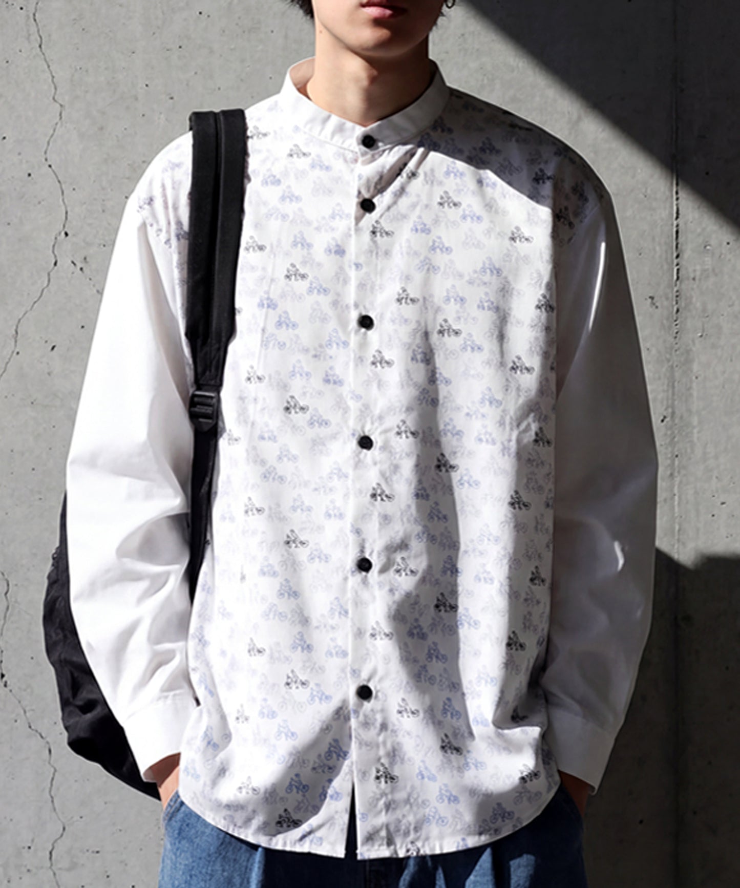 Bicycle Pattern Shirt Men’s