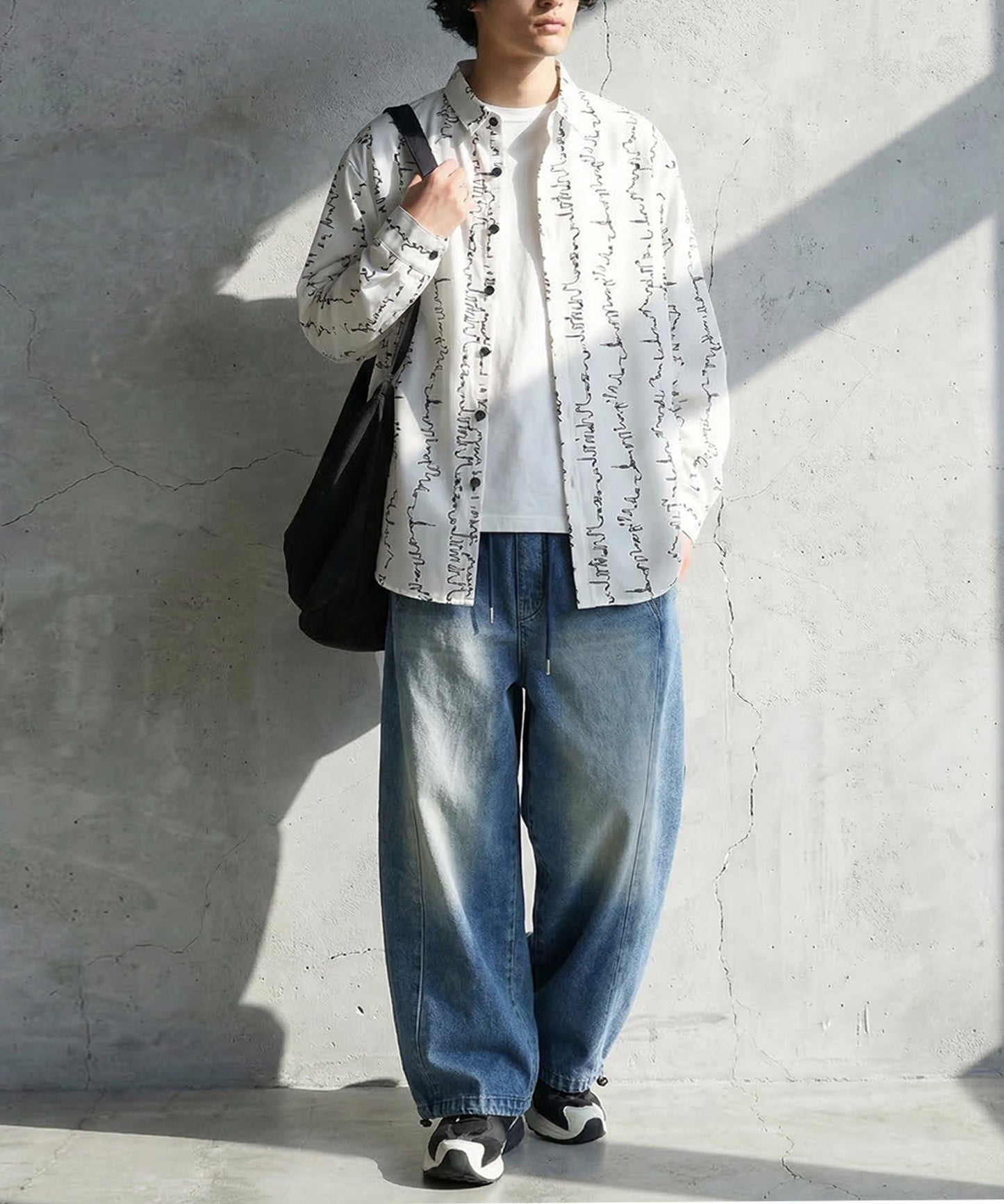 Pattern Long-Sleeved Shirt Men’s