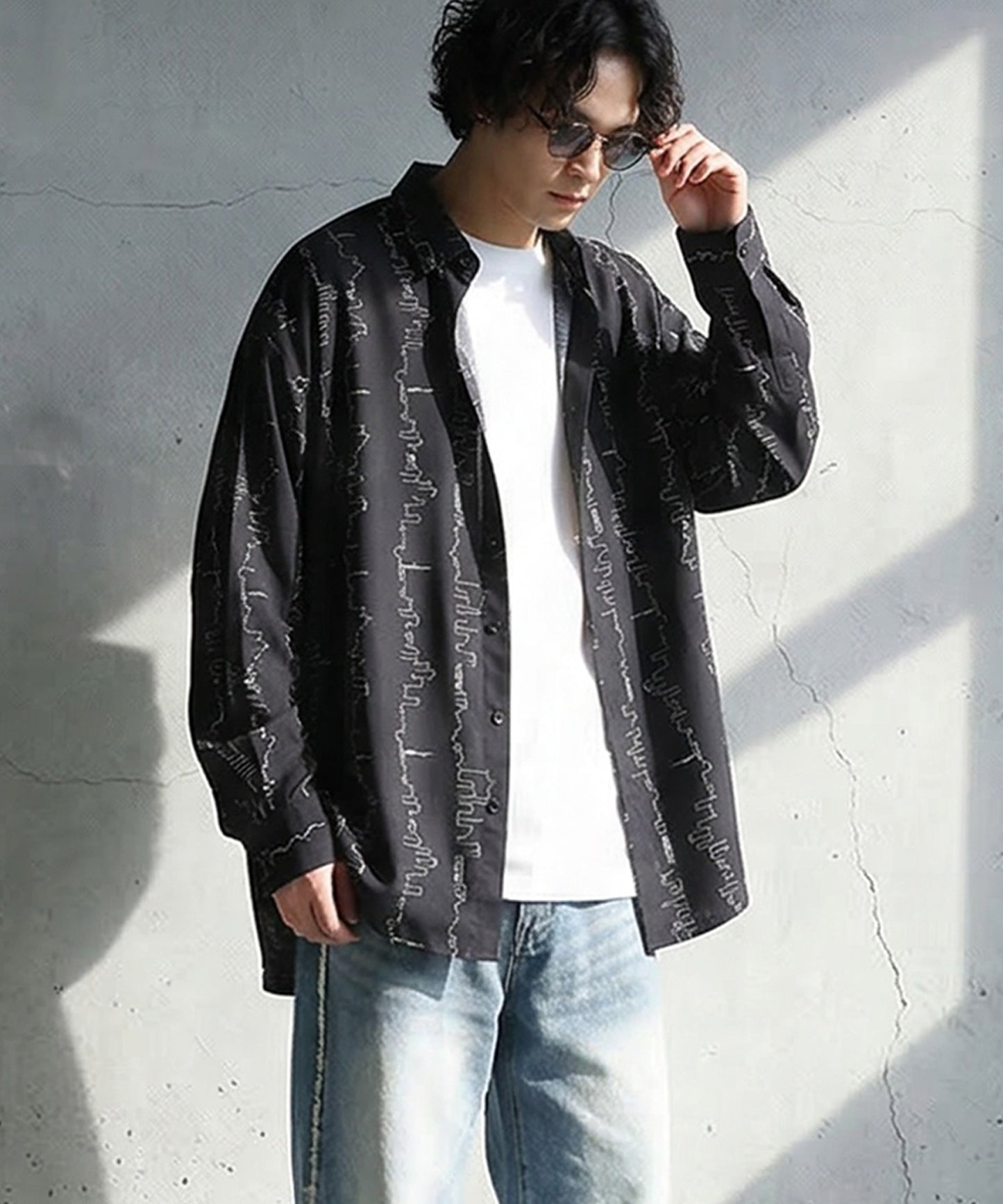 Pattern Long-Sleeved Shirt Men’s