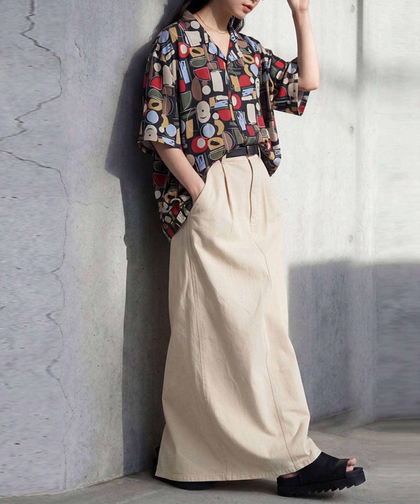 Geometric Pattern Shirt Ladies