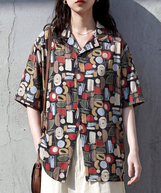Geometric Pattern Shirt Ladies