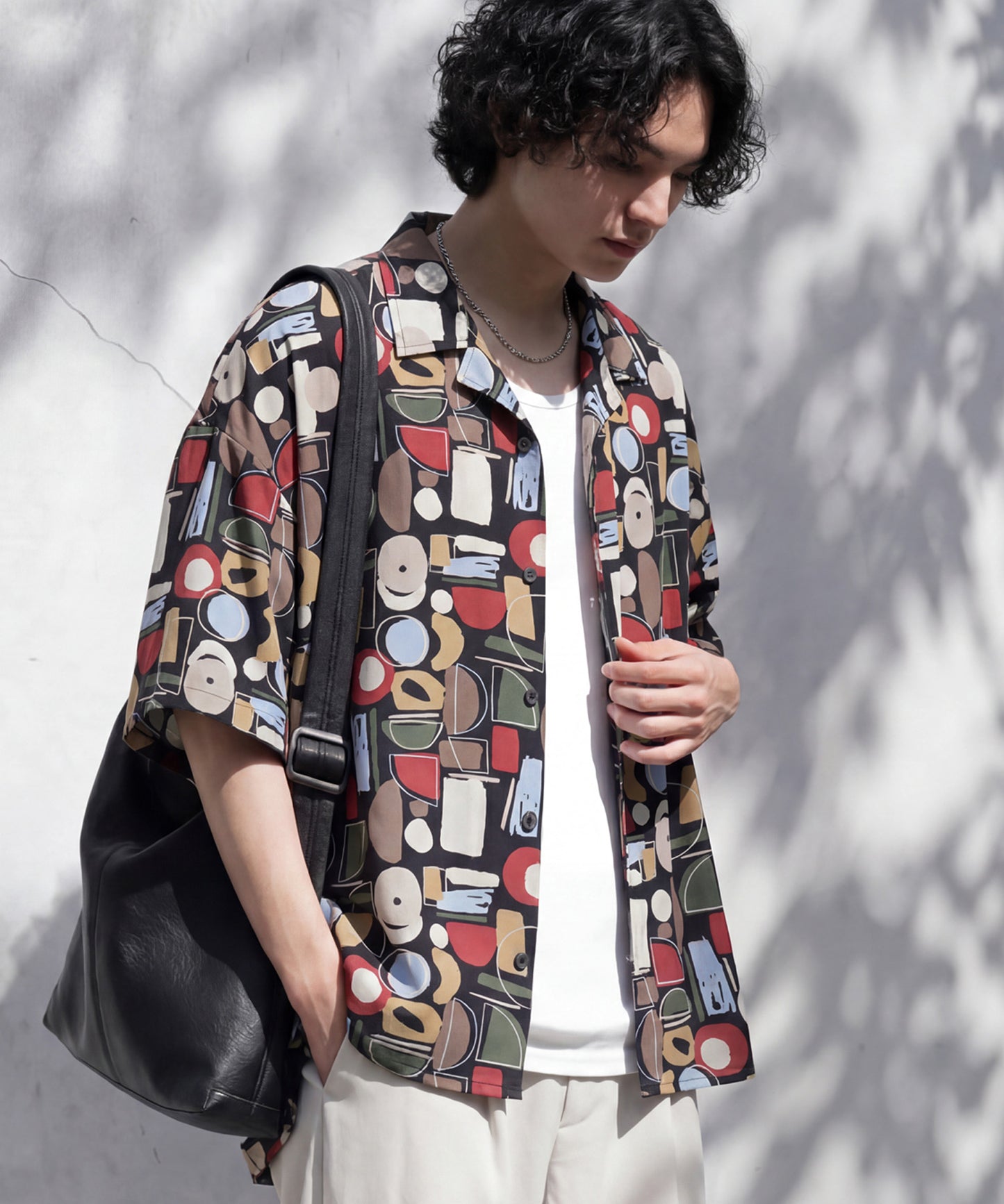 Geometric Pattern Shirt Men’s