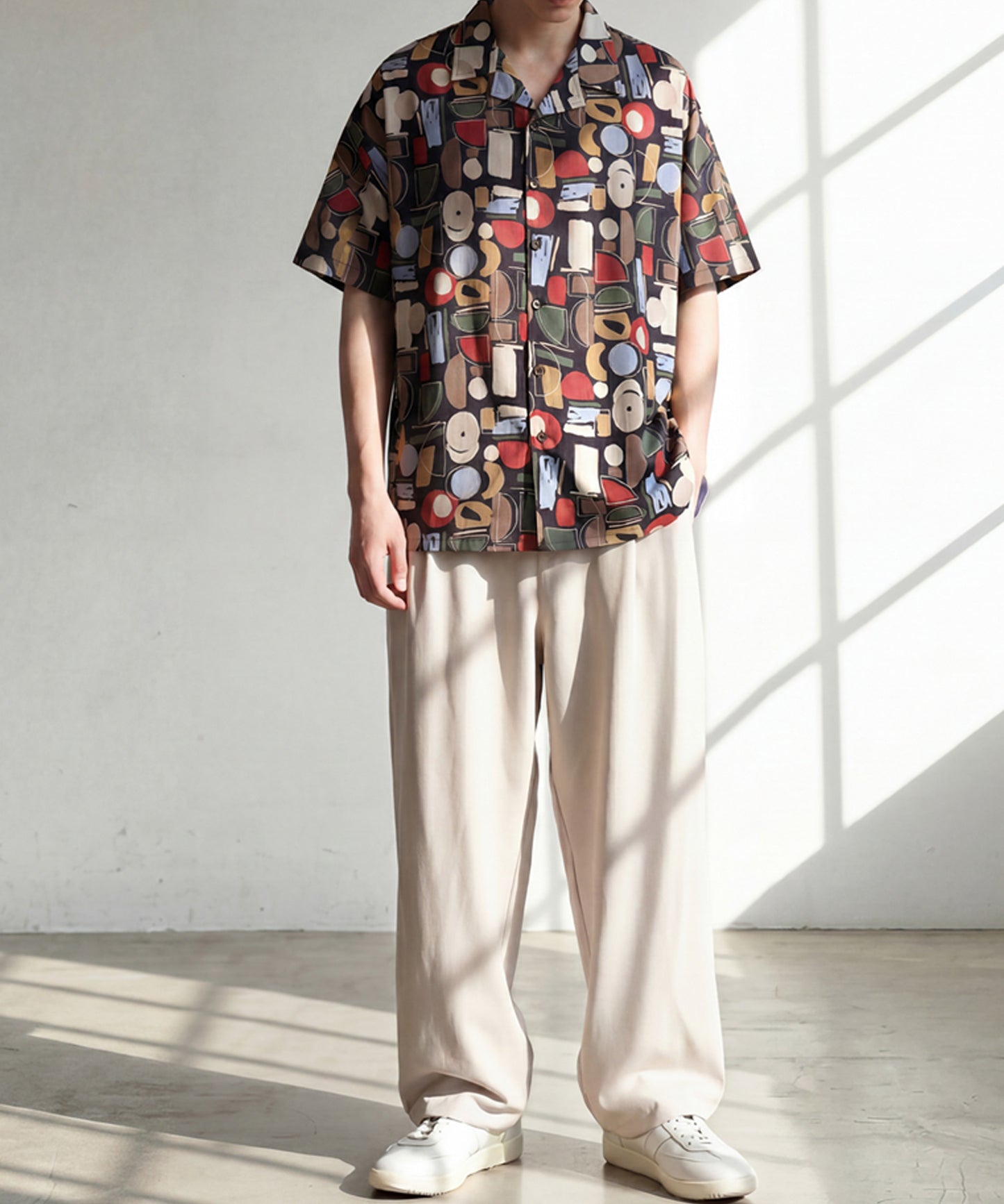 Geometric Pattern Shirt Men’s