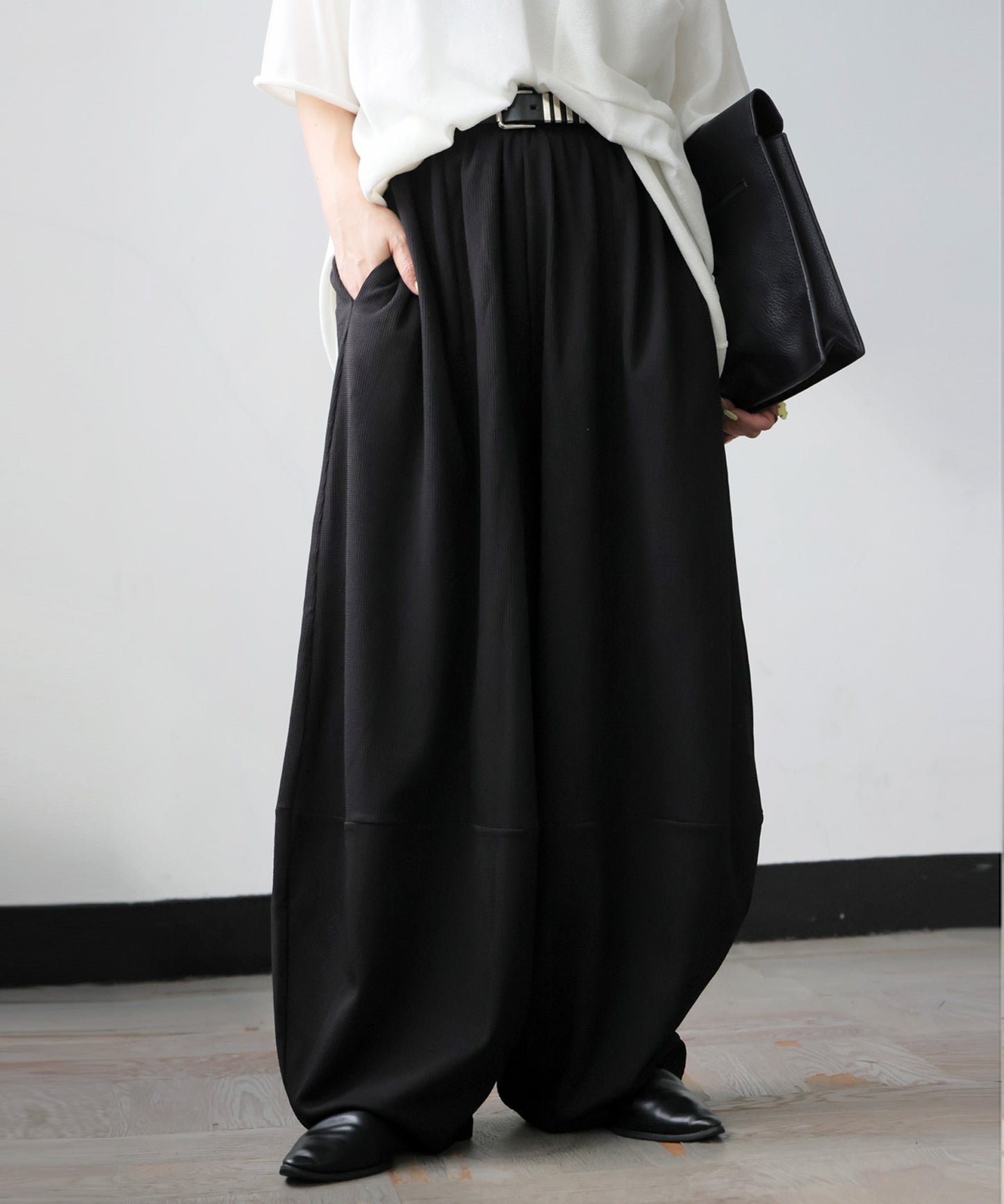 Waffle Balloon Easy Pants Ladies