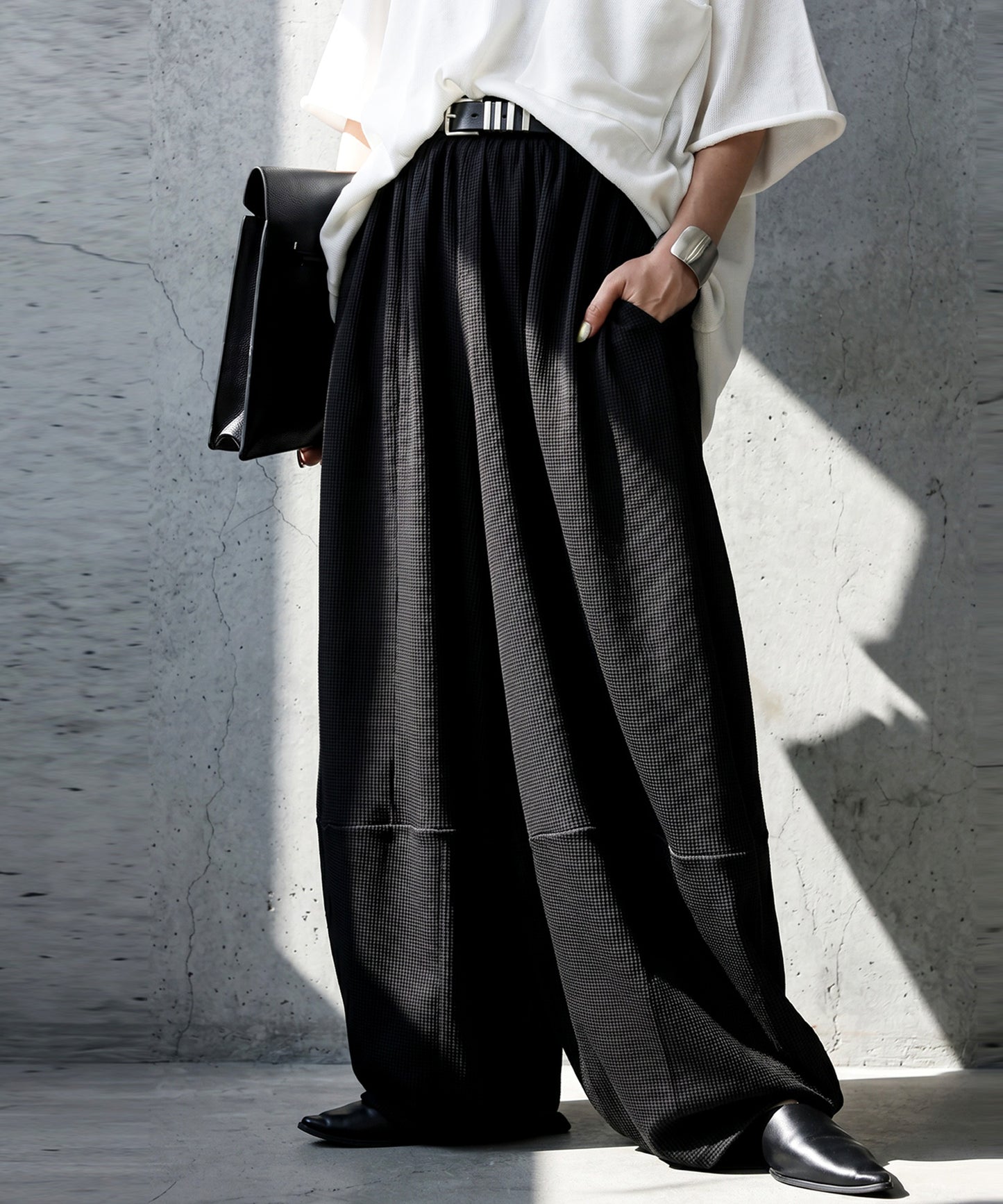 Waffle Balloon Easy Pants Ladies