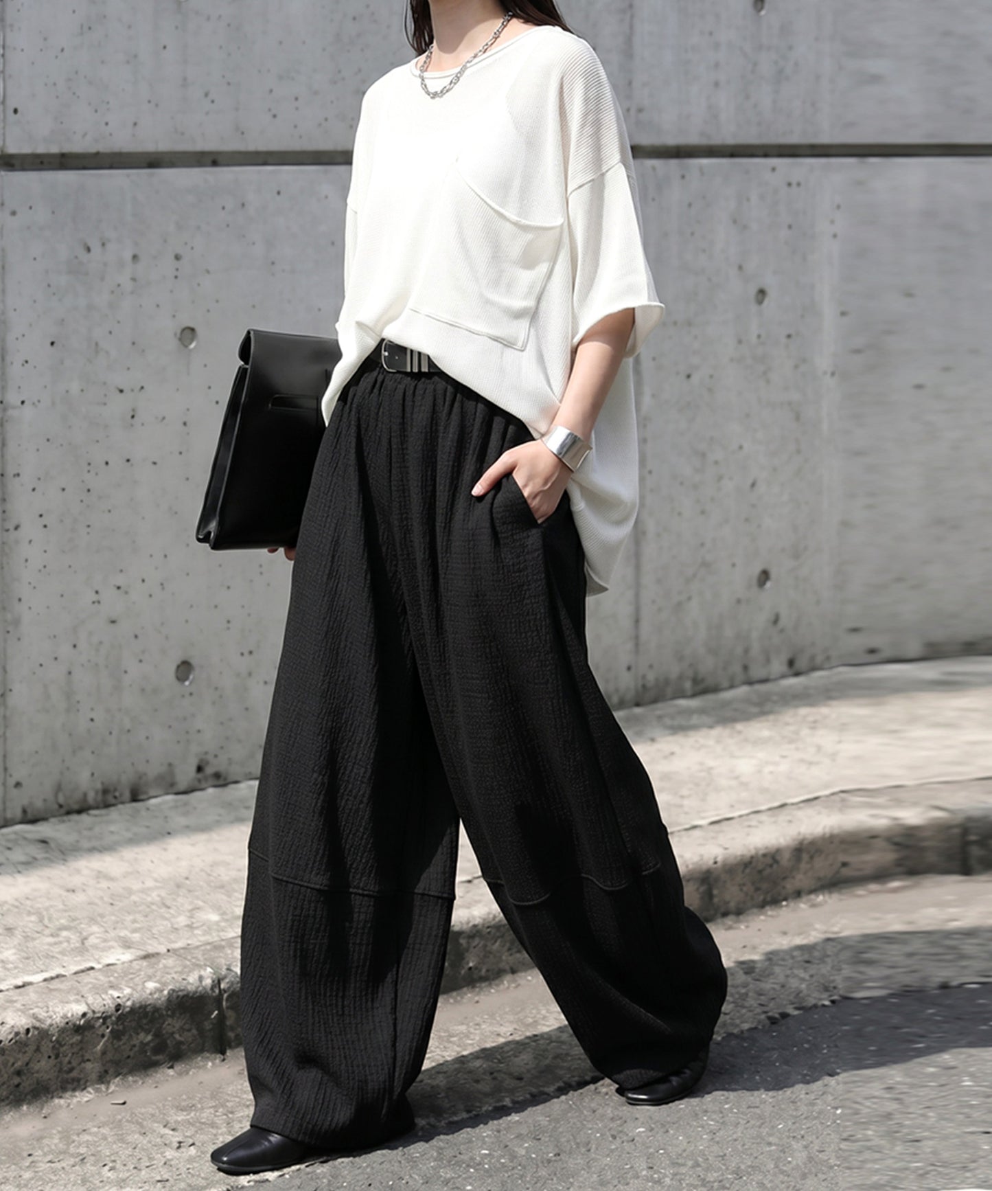 Waffle Balloon Easy Pants Ladies
