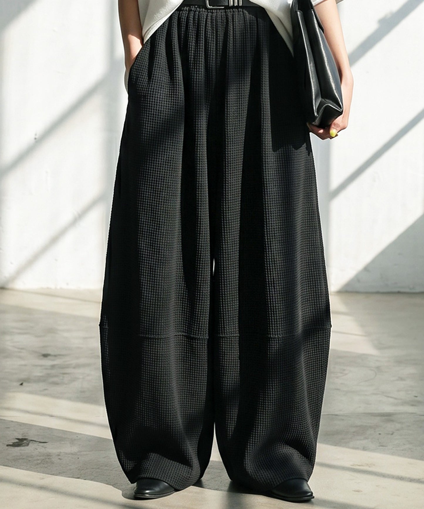 Waffle Balloon Easy Pants Ladies