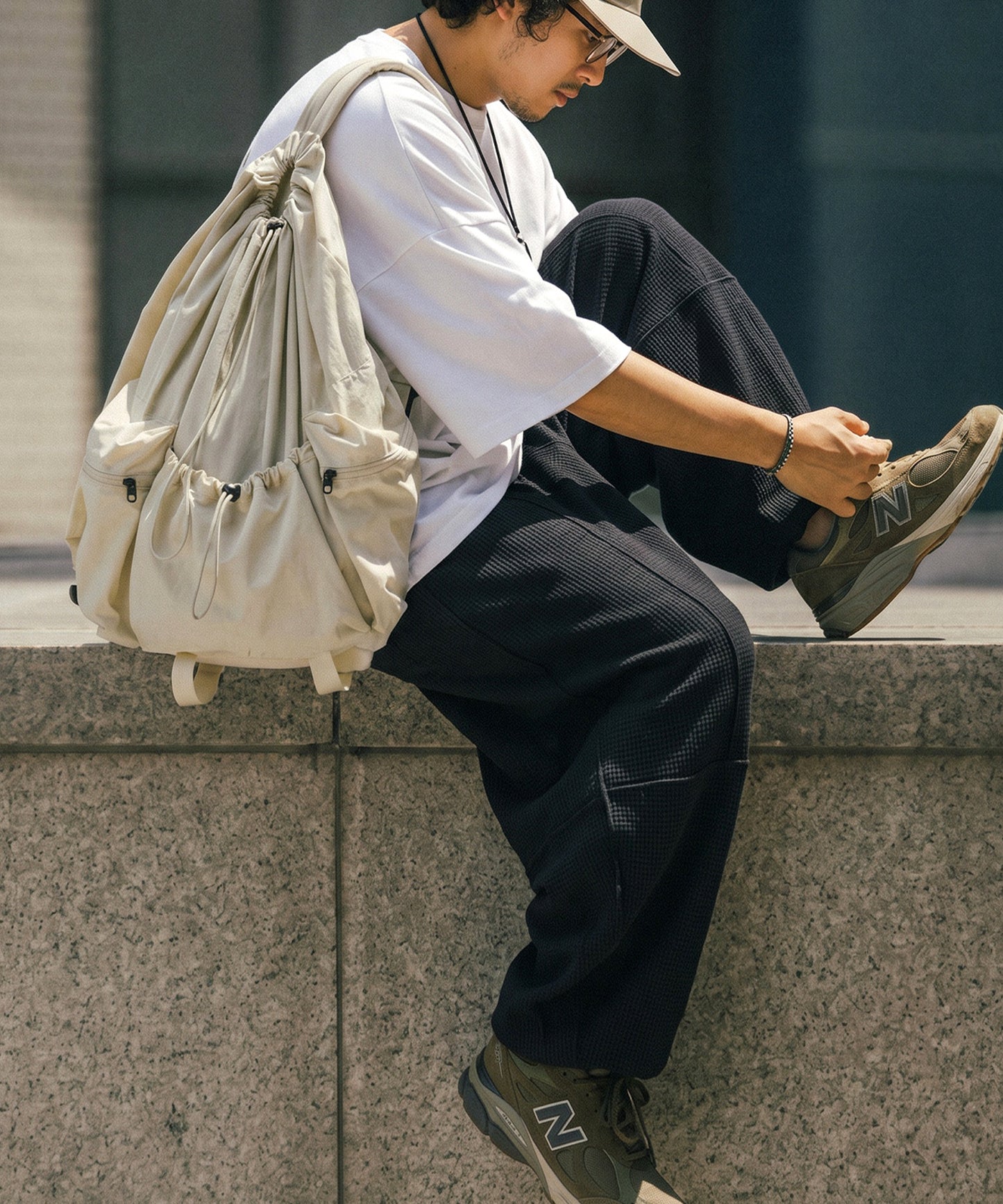 Waffle Balloon Easy Pants Men’s