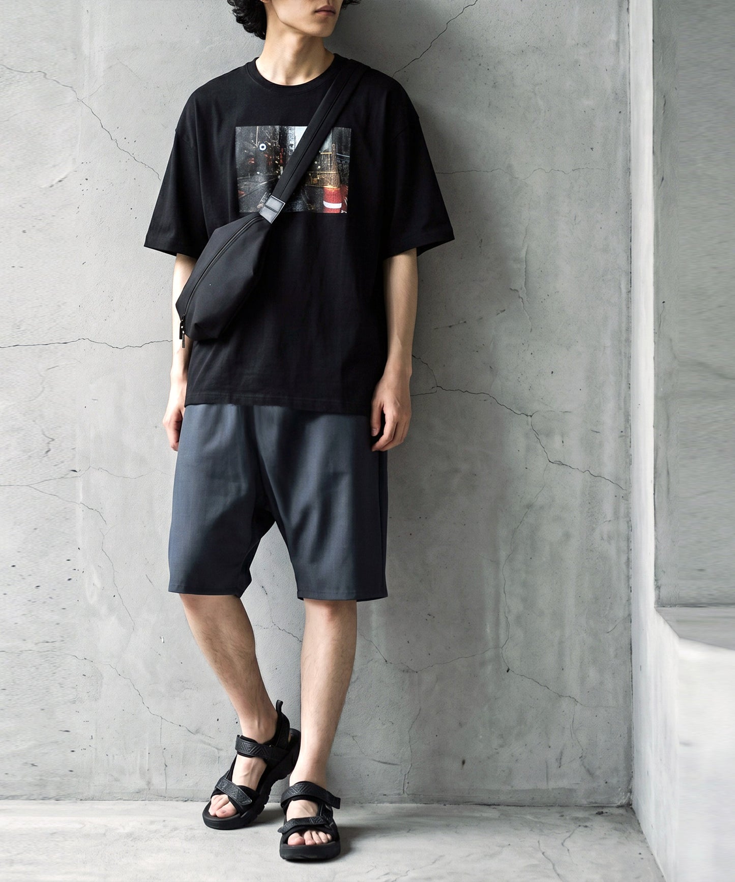 Half-Width Harem Pants Men’s
