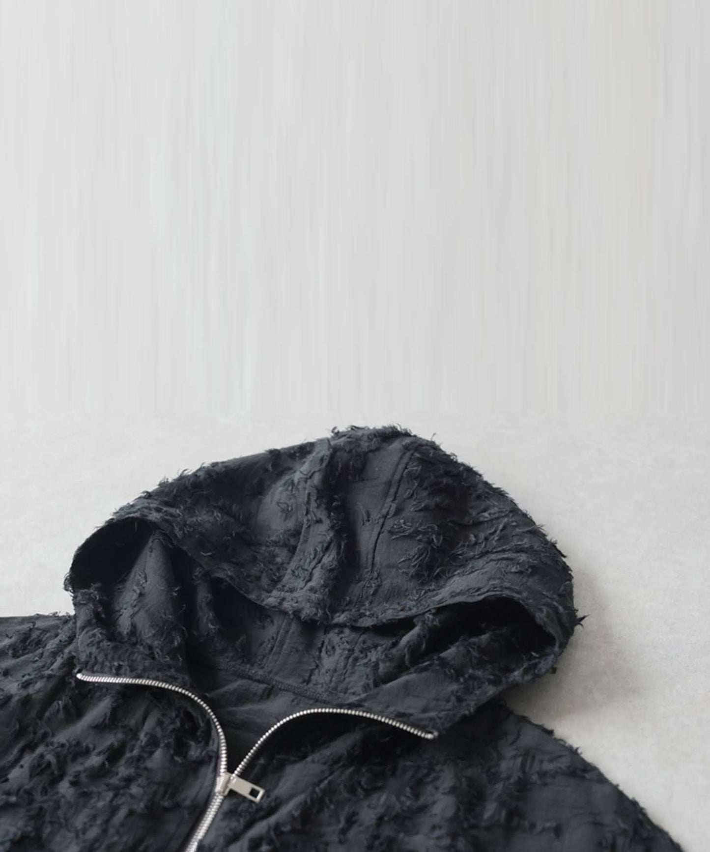 Sheer Fringe Hoodie Ladies