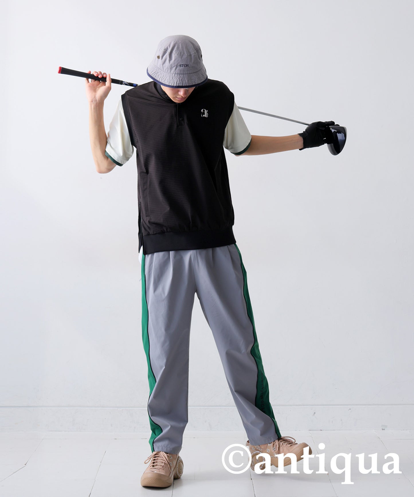 ANTIQUA GOLF Logo Golf Vest Men's