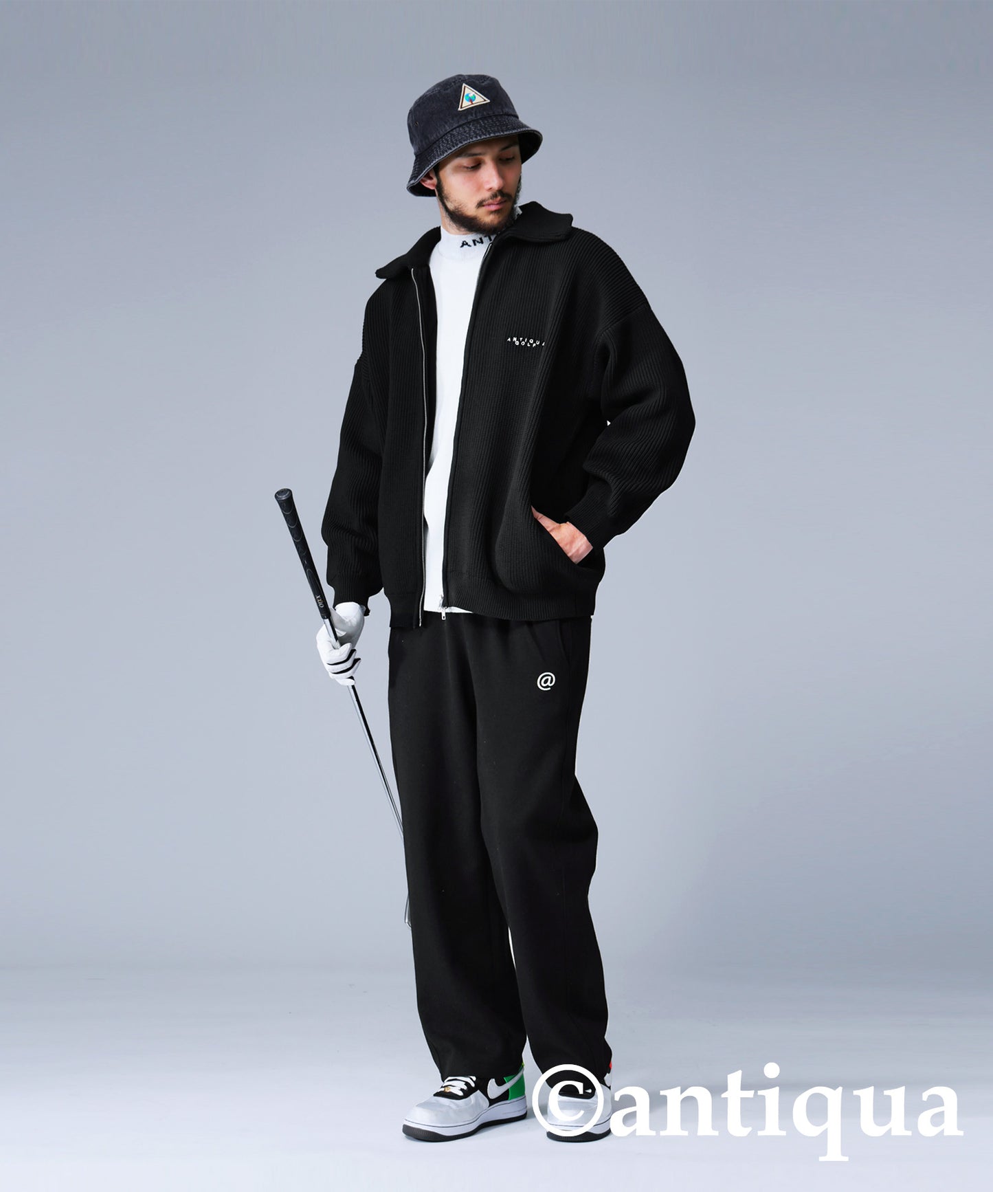 ANTIQUA GOLF Sponge Knit Jacket Men's