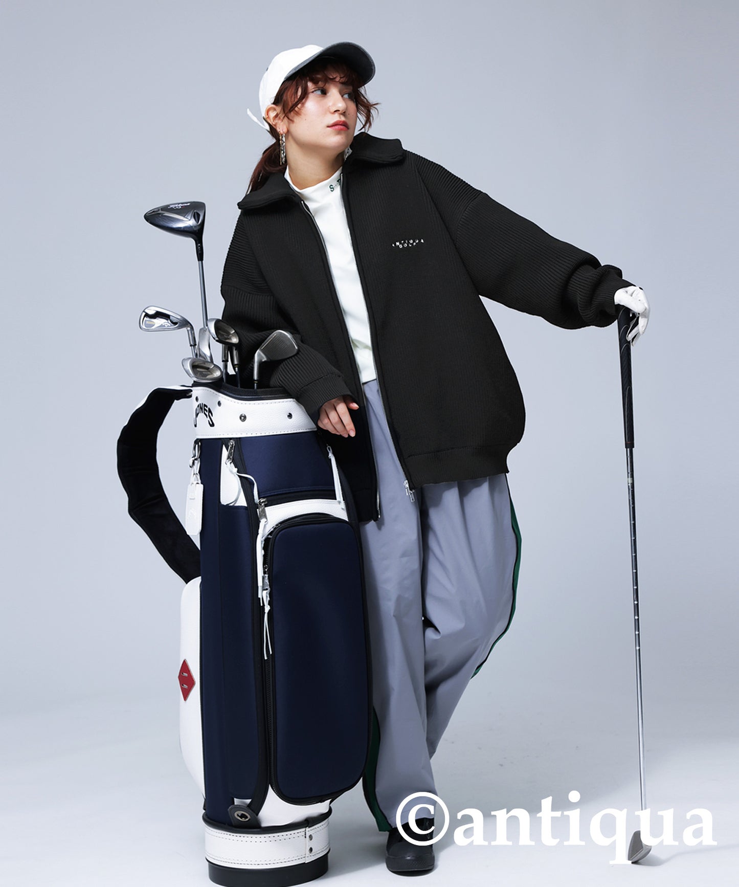 ANTIQUA GOLF Sponge Knit Jacket Ladies